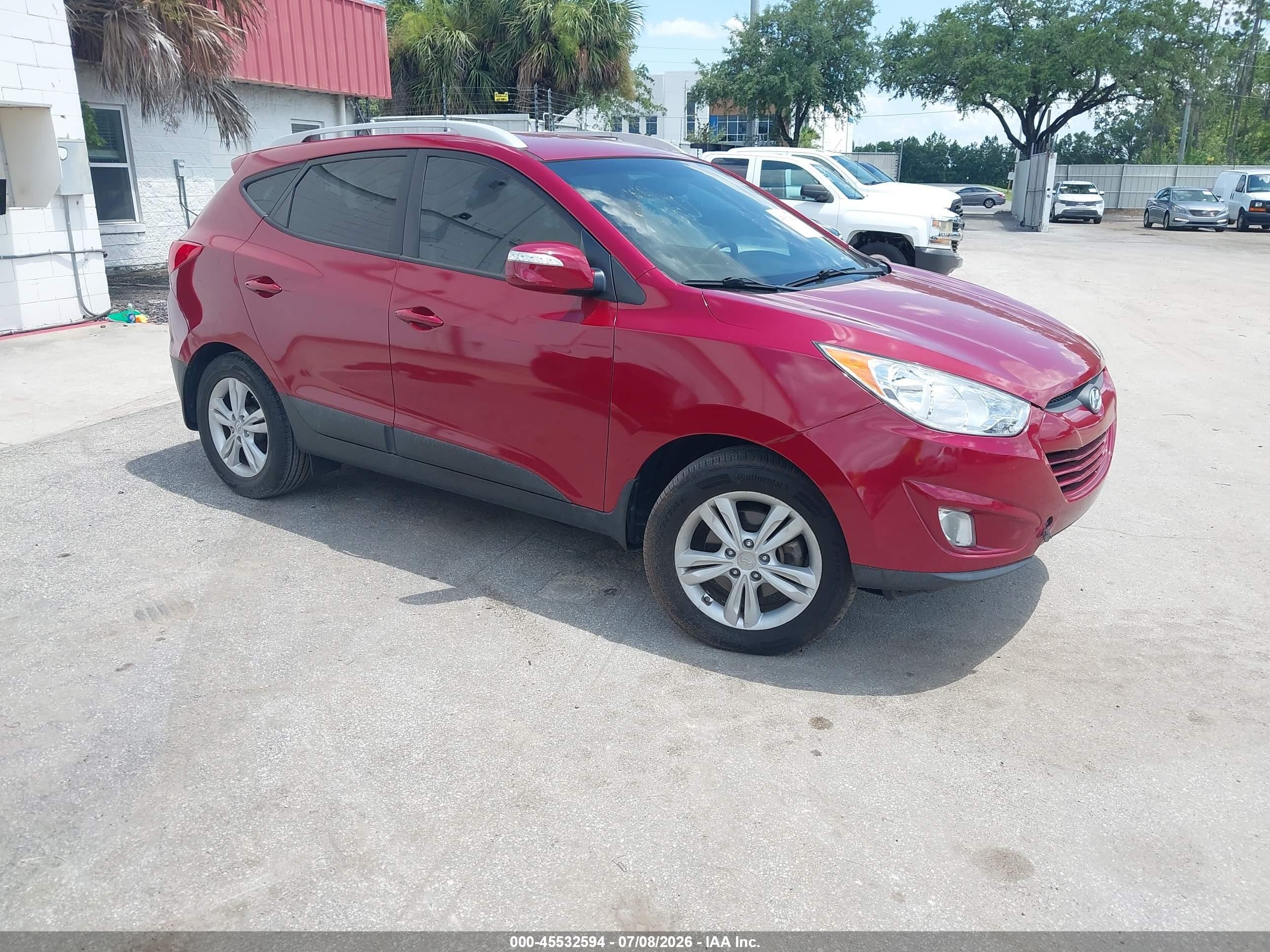 2013 Hyundai Tucson Gls Красный vin: KM8JU3AC4DU772367