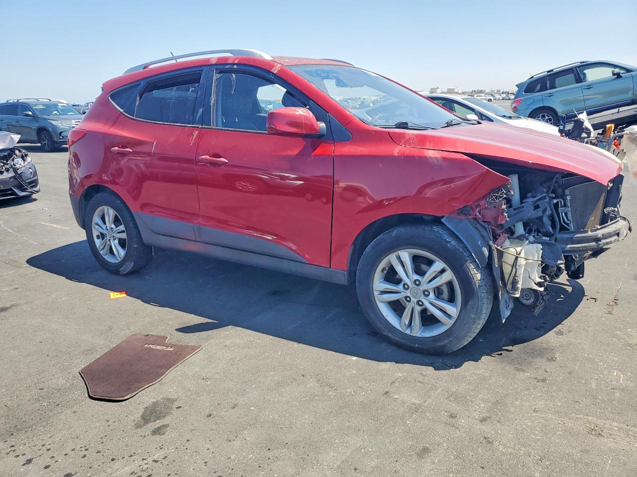 2010 Hyundai Tucson Gls Red vin: KM8JU3AC5AU011262