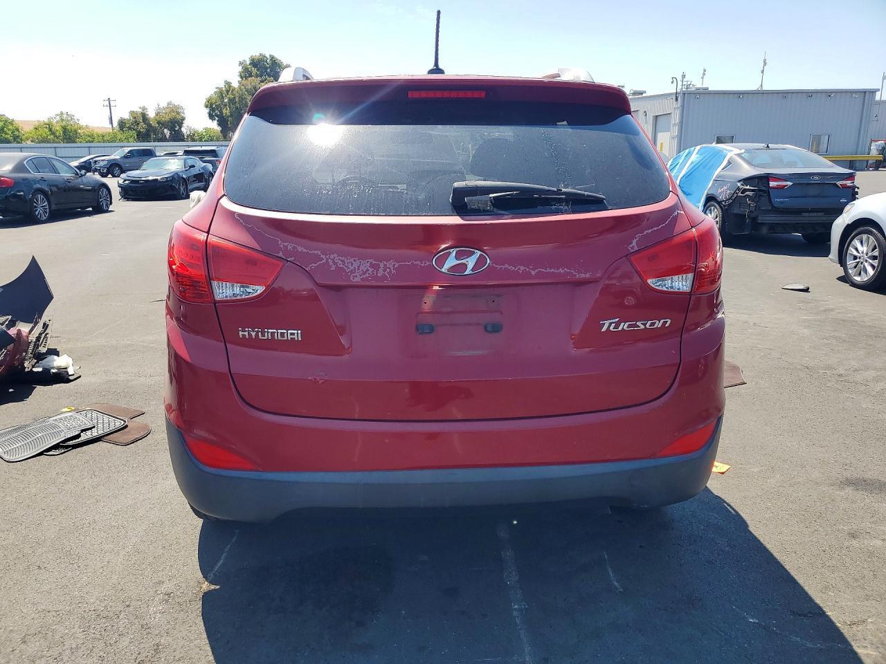 2010 Hyundai Tucson Gls Red vin: KM8JU3AC5AU011262