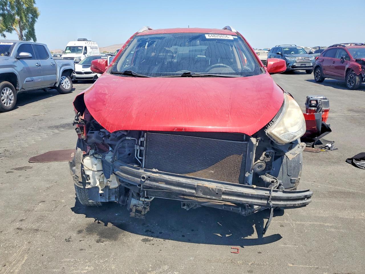 2010 Hyundai Tucson Gls Red vin: KM8JU3AC5AU011262