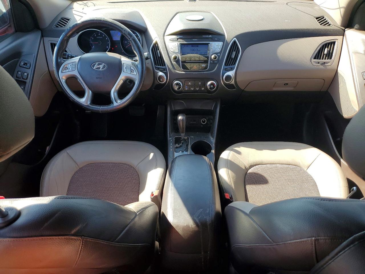 2010 Hyundai Tucson Gls Red vin: KM8JU3AC5AU011262