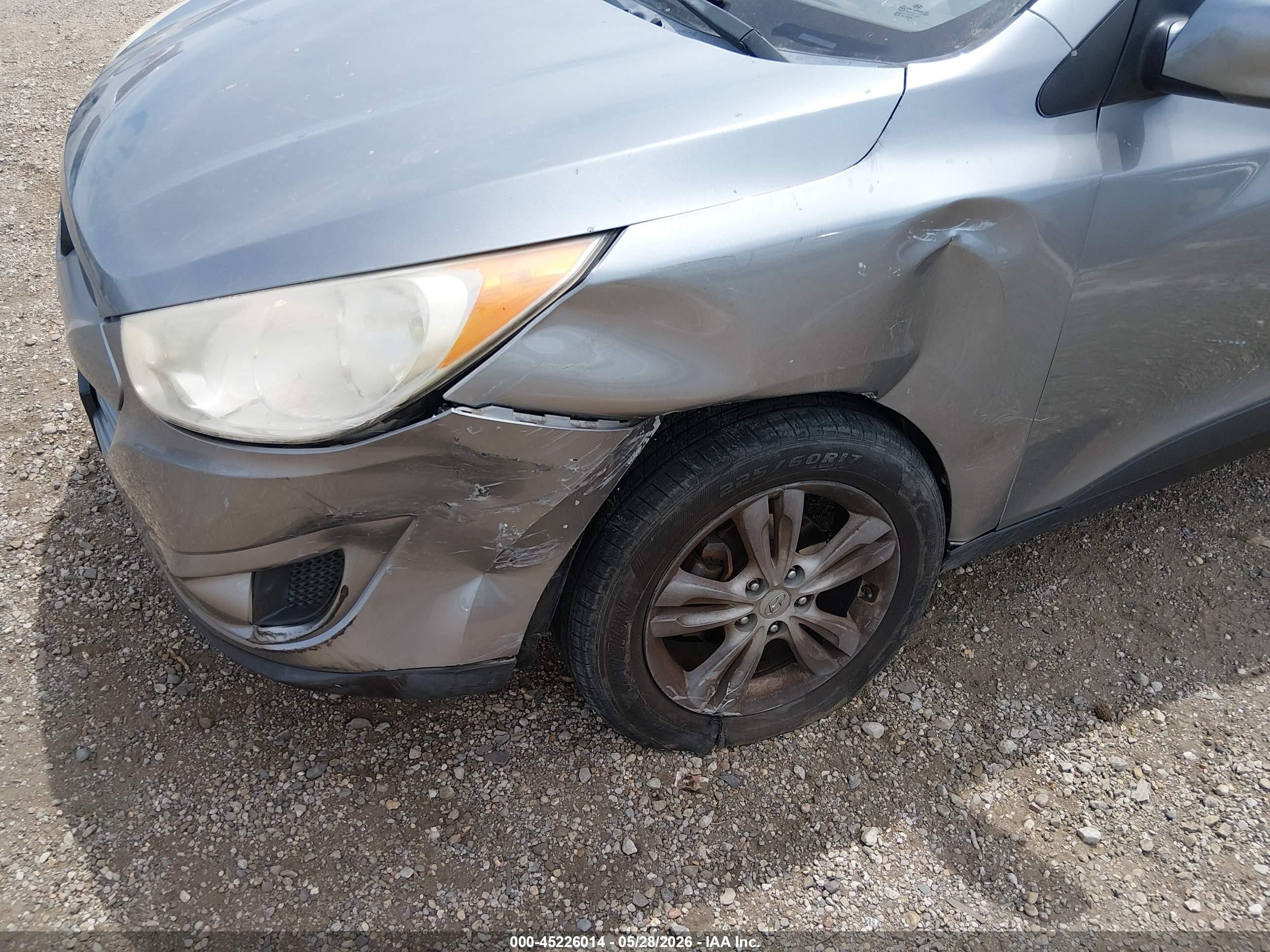 2010 Hyundai Tucson Gls Silver vin: KM8JU3AC5AU044438