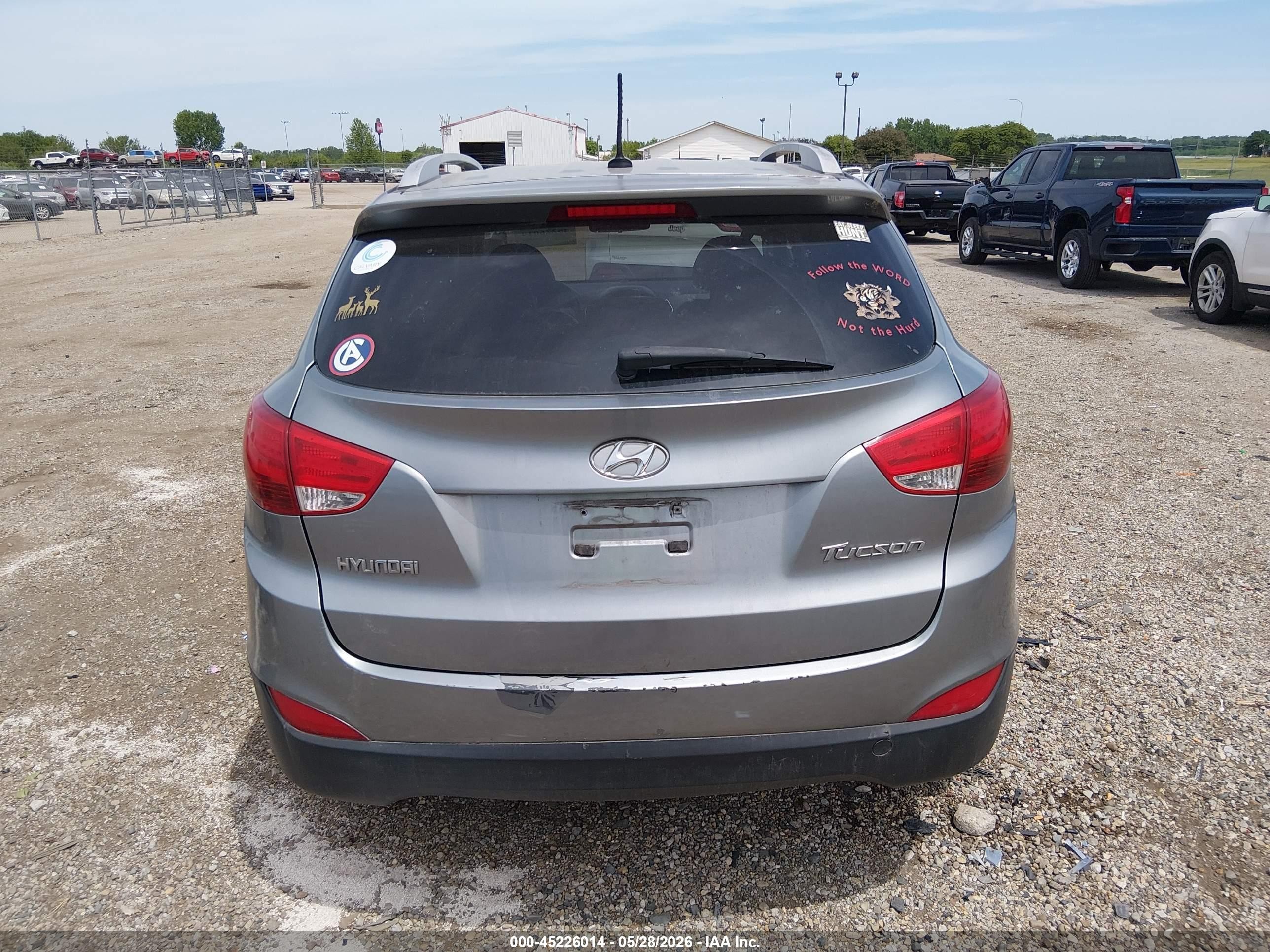 2010 Hyundai Tucson Gls Silver vin: KM8JU3AC5AU044438