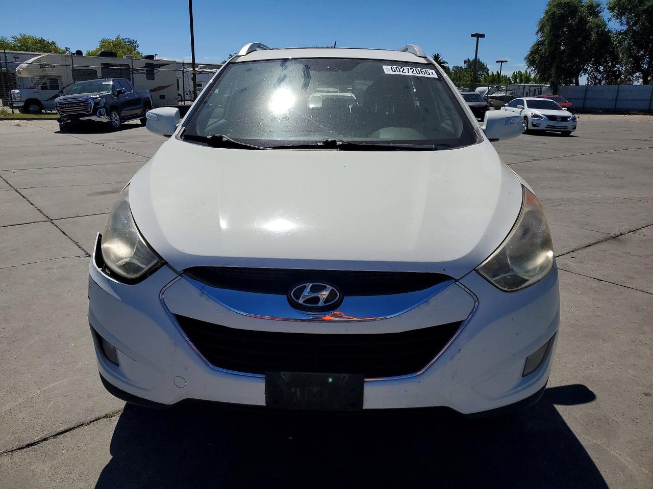 2010 Hyundai Tucson Limited White vin: KM8JU3AC5AU085796
