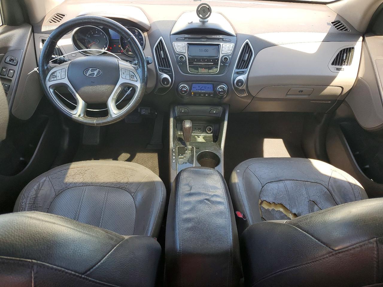 2010 Hyundai Tucson Limited White vin: KM8JU3AC5AU085796