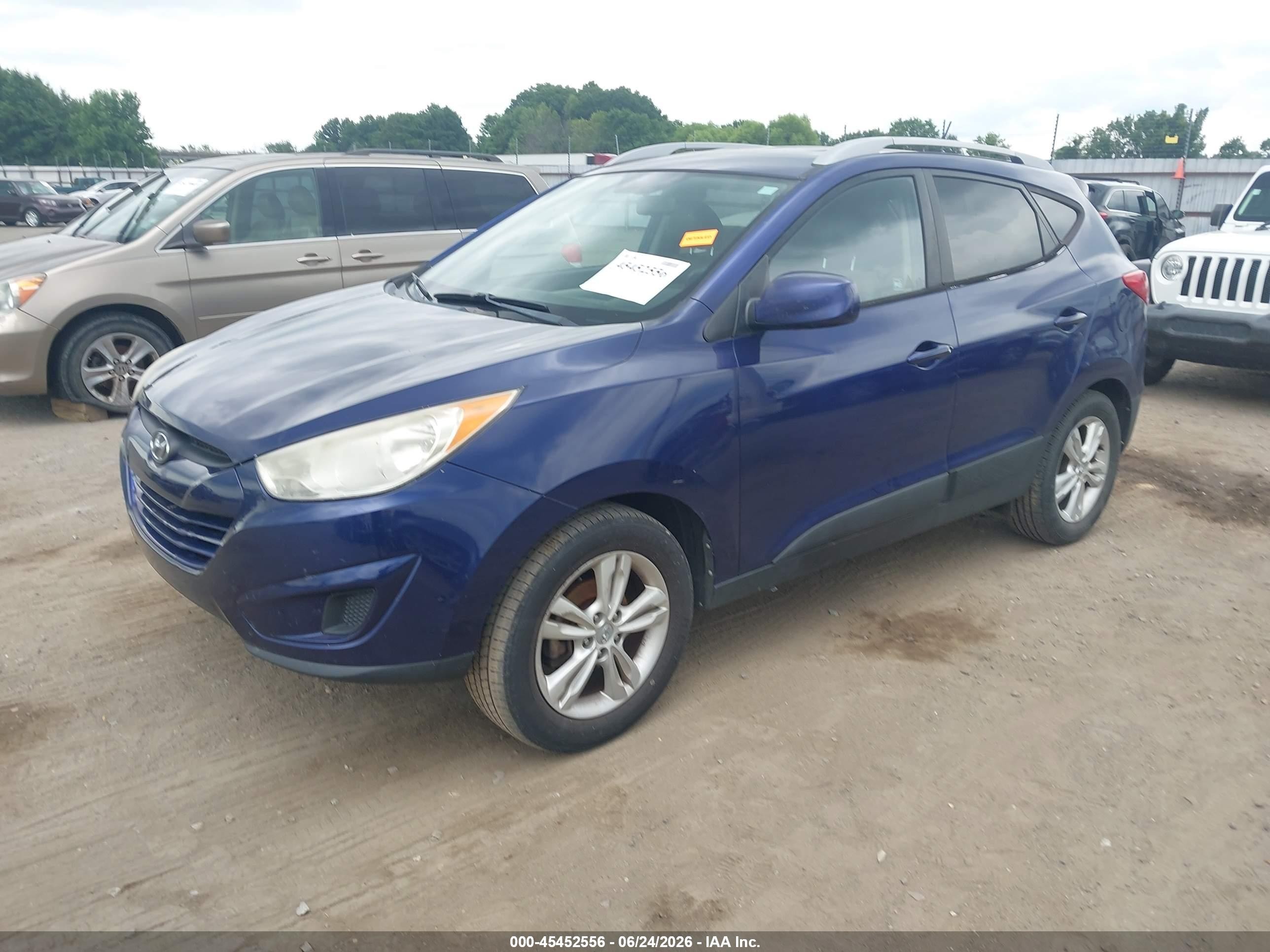 2011 Hyundai Tucson Gls Blue vin: KM8JU3AC5BU122427