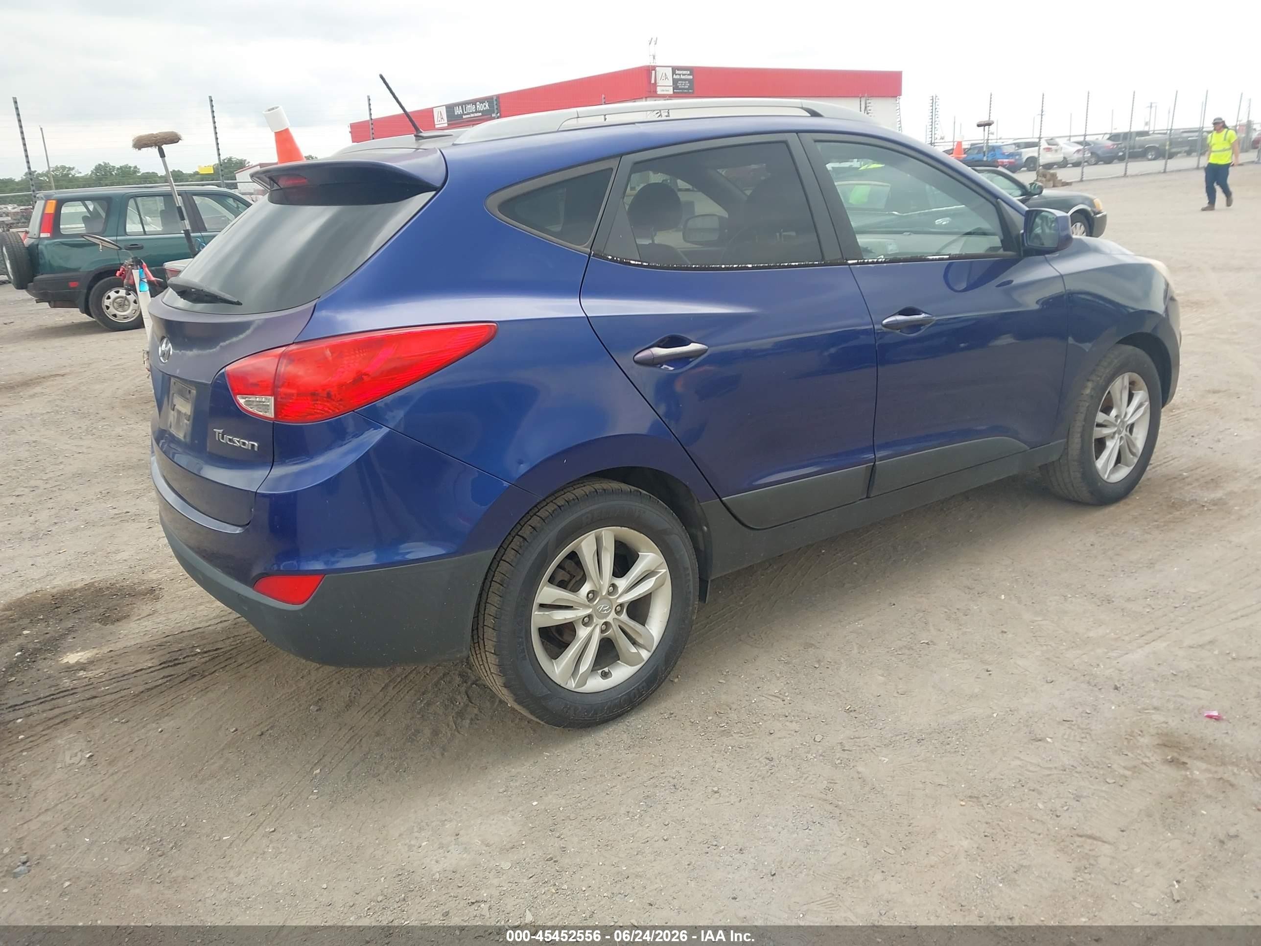 2011 Hyundai Tucson Gls Blue vin: KM8JU3AC5BU122427