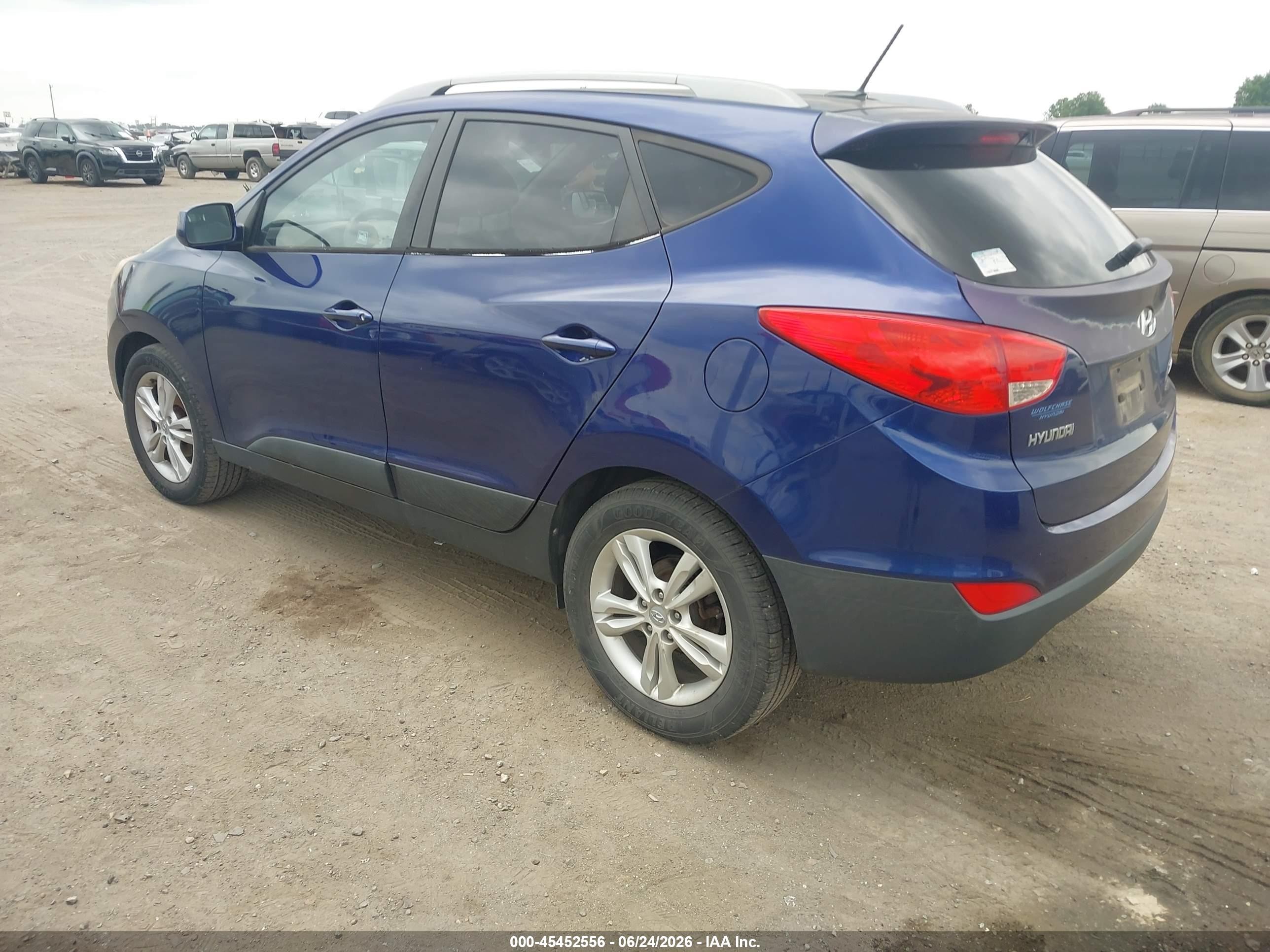 2011 Hyundai Tucson Gls Blue vin: KM8JU3AC5BU122427