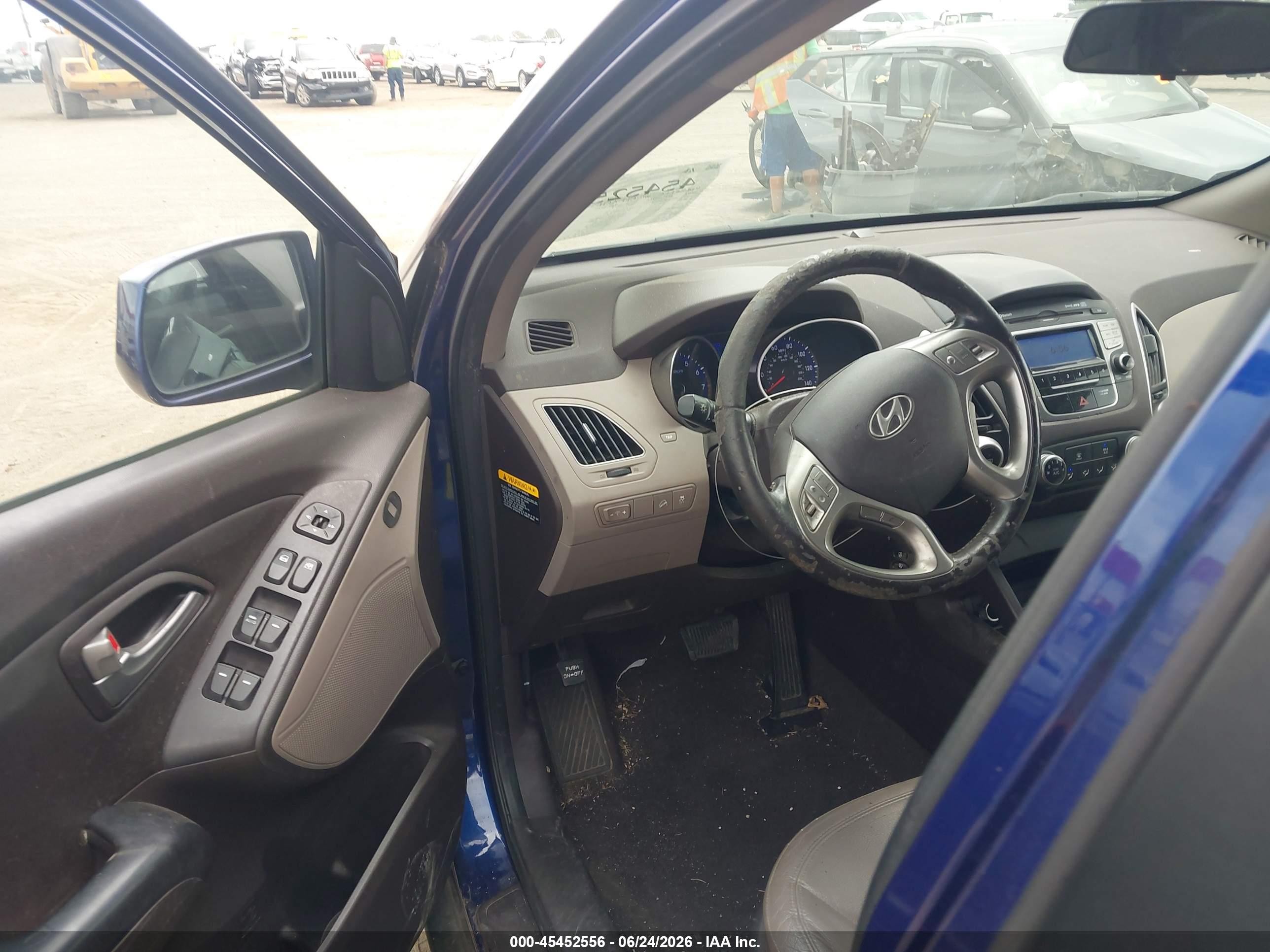 2011 Hyundai Tucson Gls Blue vin: KM8JU3AC5BU122427