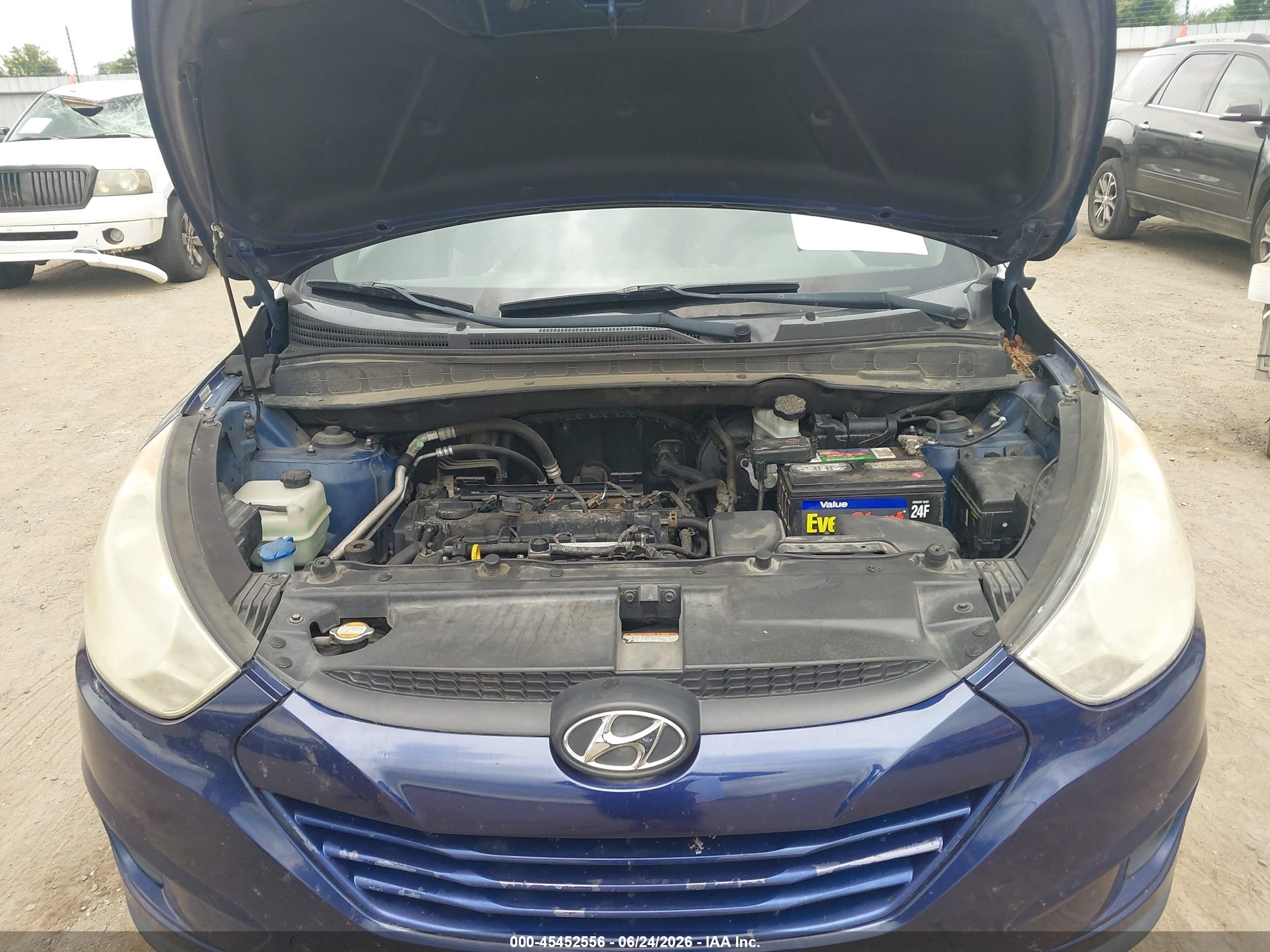 2011 Hyundai Tucson Gls Blue vin: KM8JU3AC5BU122427