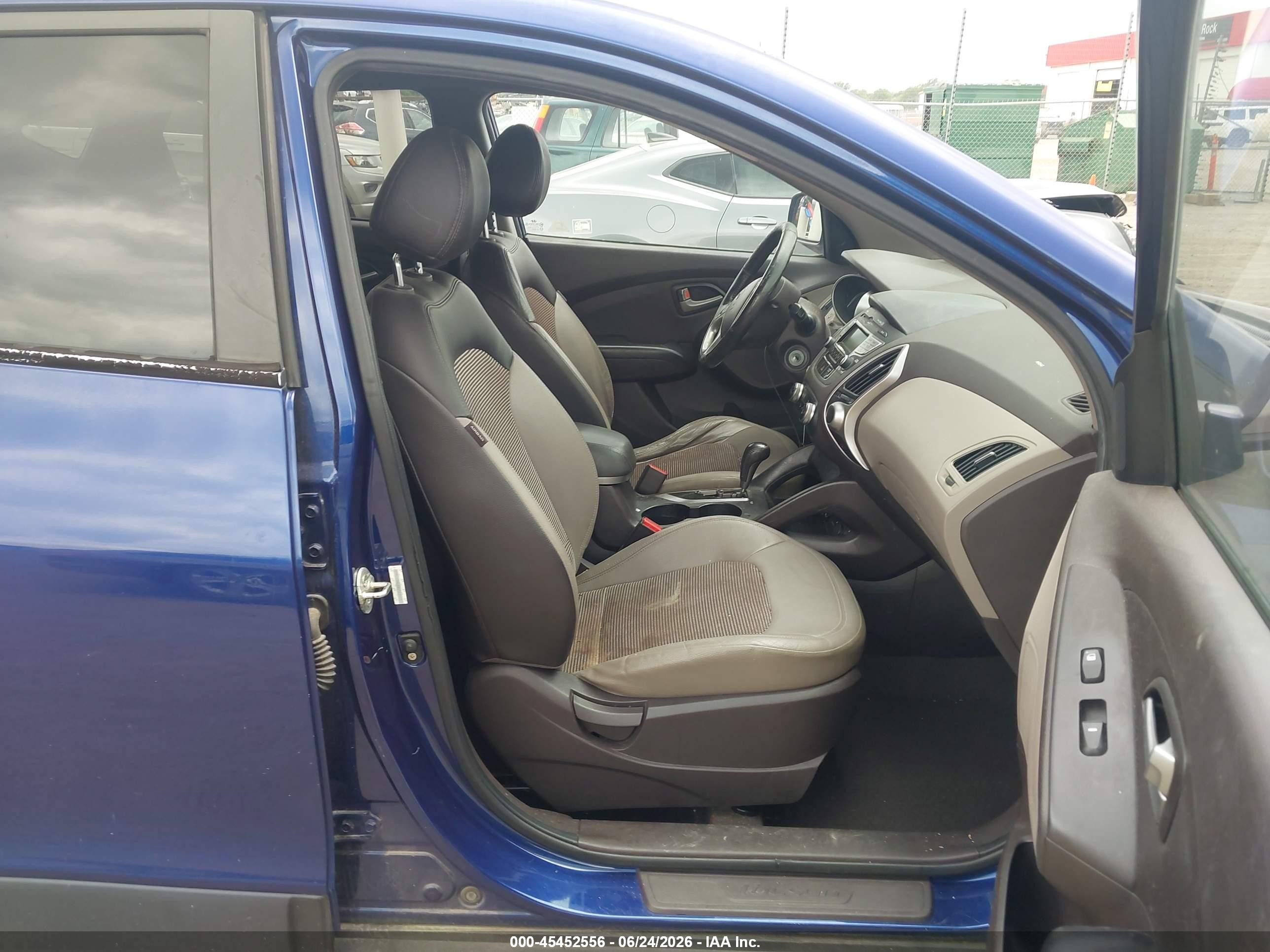 2011 Hyundai Tucson Gls Blue vin: KM8JU3AC5BU122427