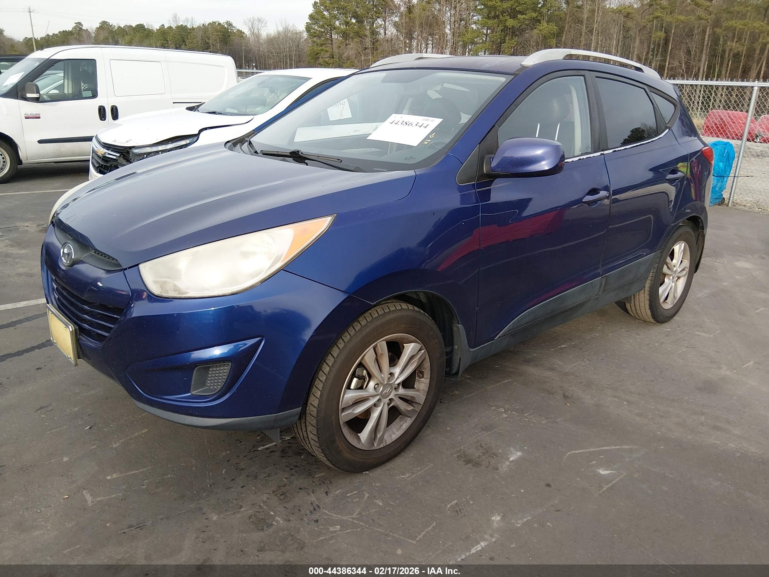 2011 Hyundai Tucson Gls Blue vin: KM8JU3AC5BU136697