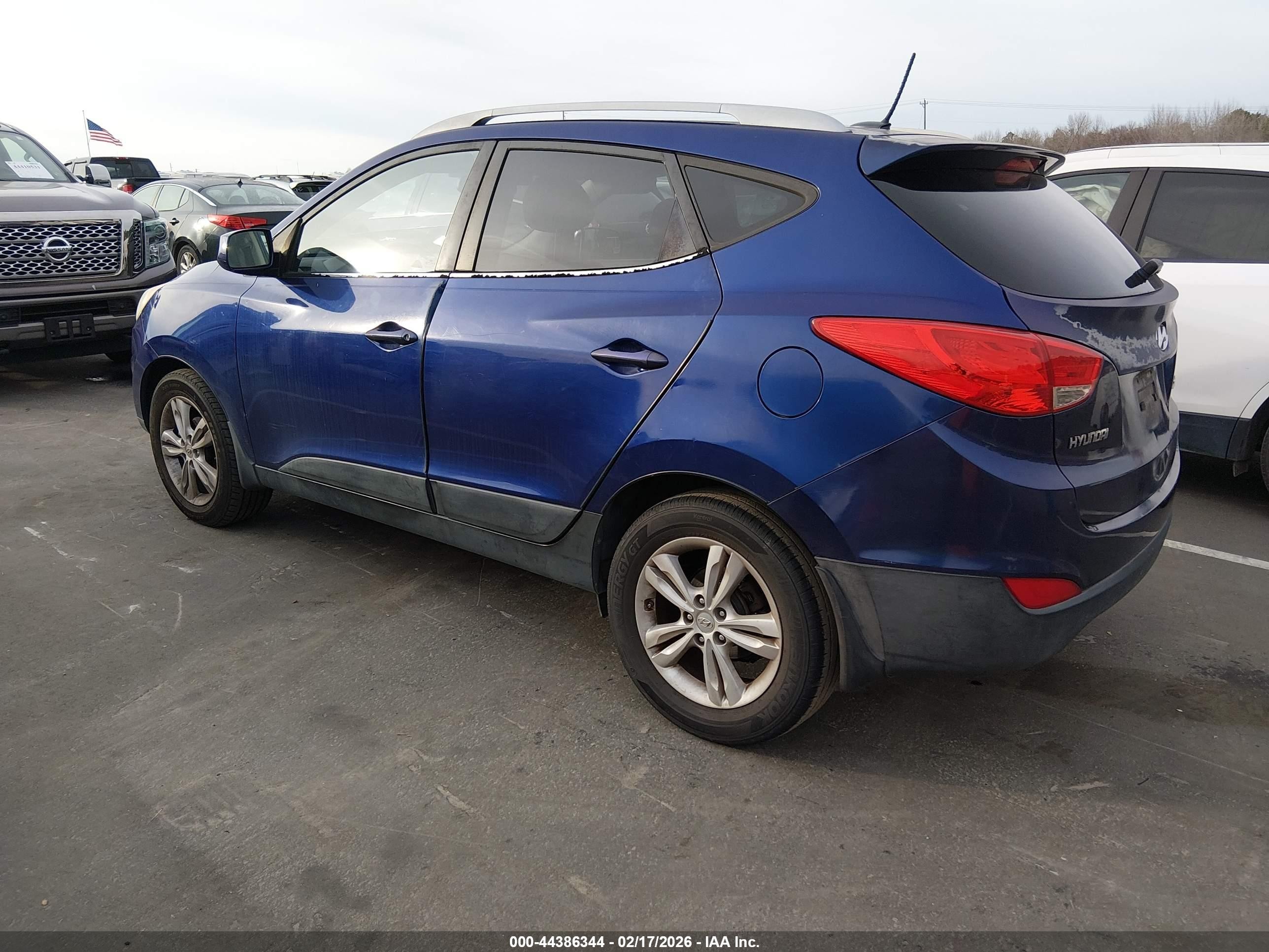2011 Hyundai Tucson Gls Blue vin: KM8JU3AC5BU136697