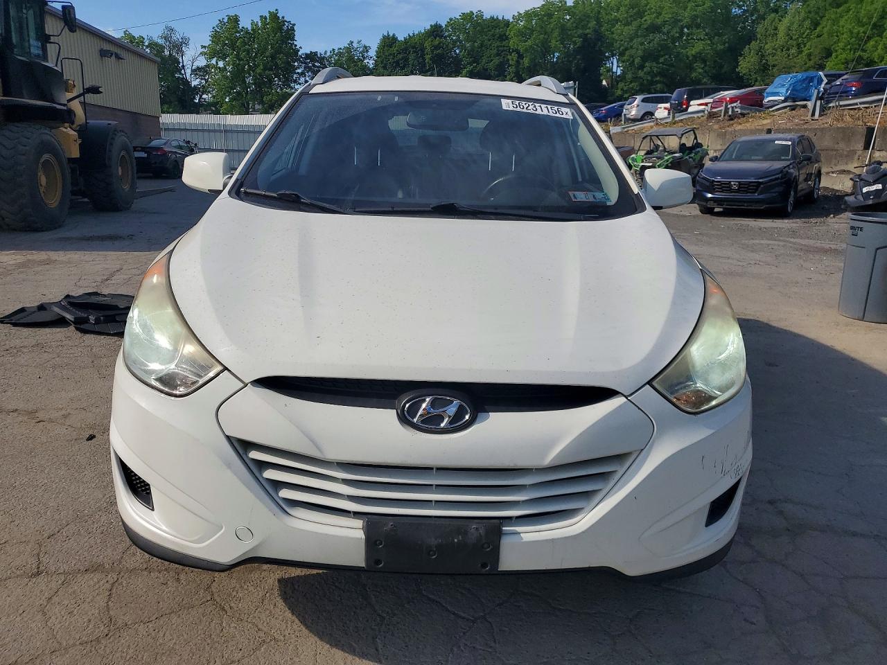 2011 Hyundai Tucson Gls White vin: KM8JU3AC5BU193398