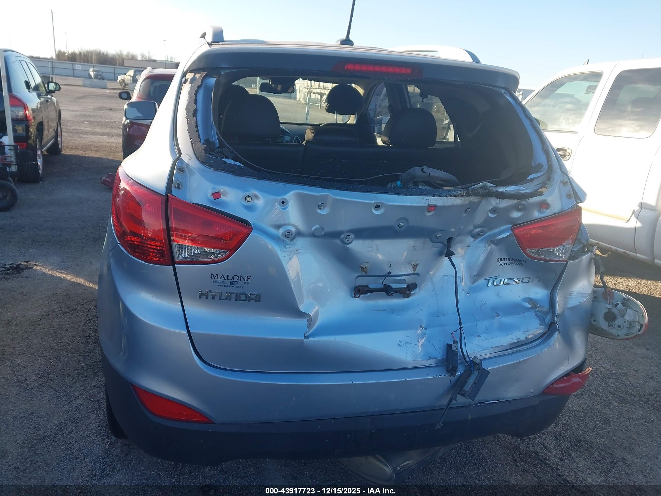 2011 Hyundai Tucson Gls Silver vin: KM8JU3AC5BU198861