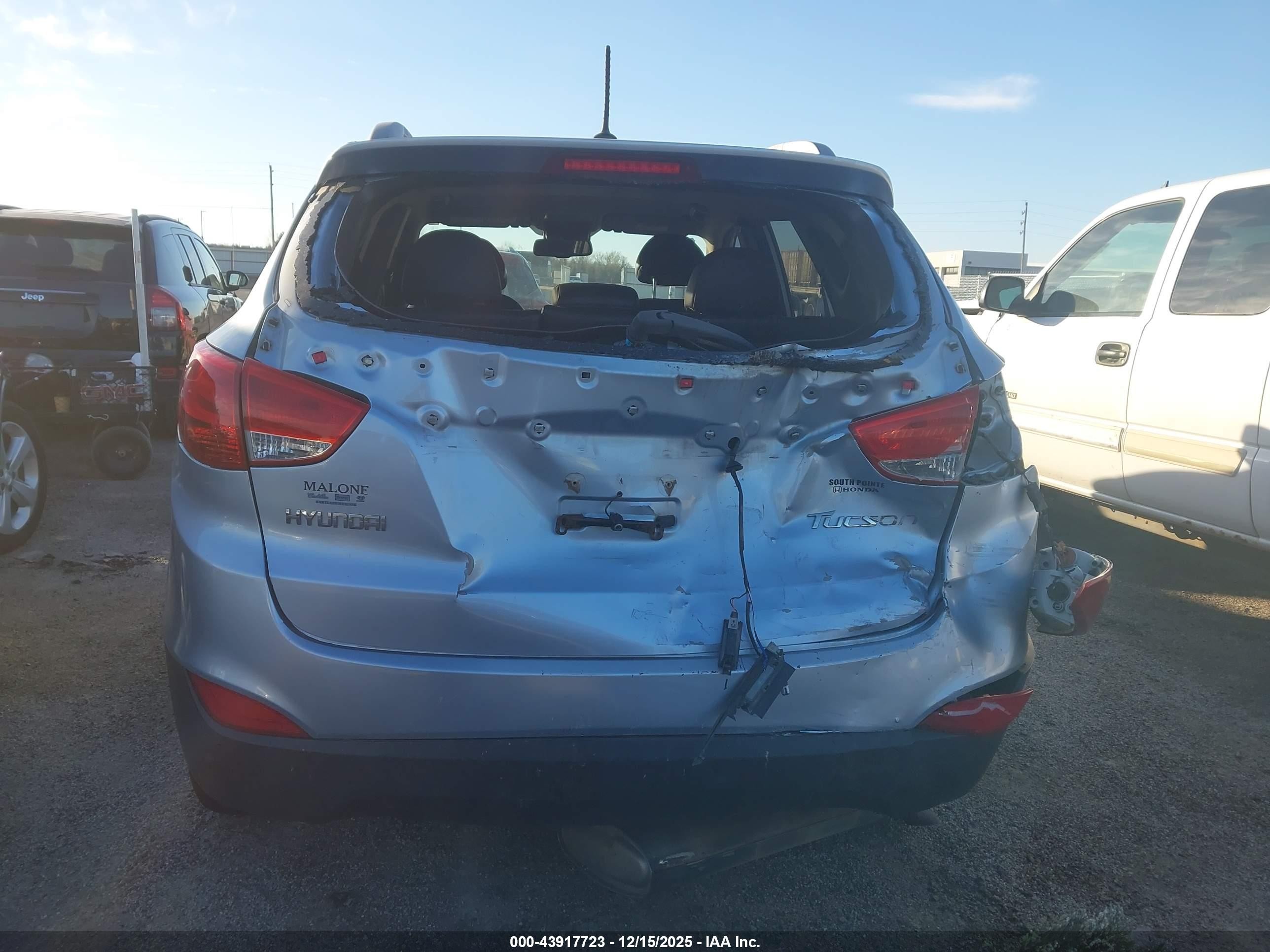 2011 Hyundai Tucson Gls Silver vin: KM8JU3AC5BU198861
