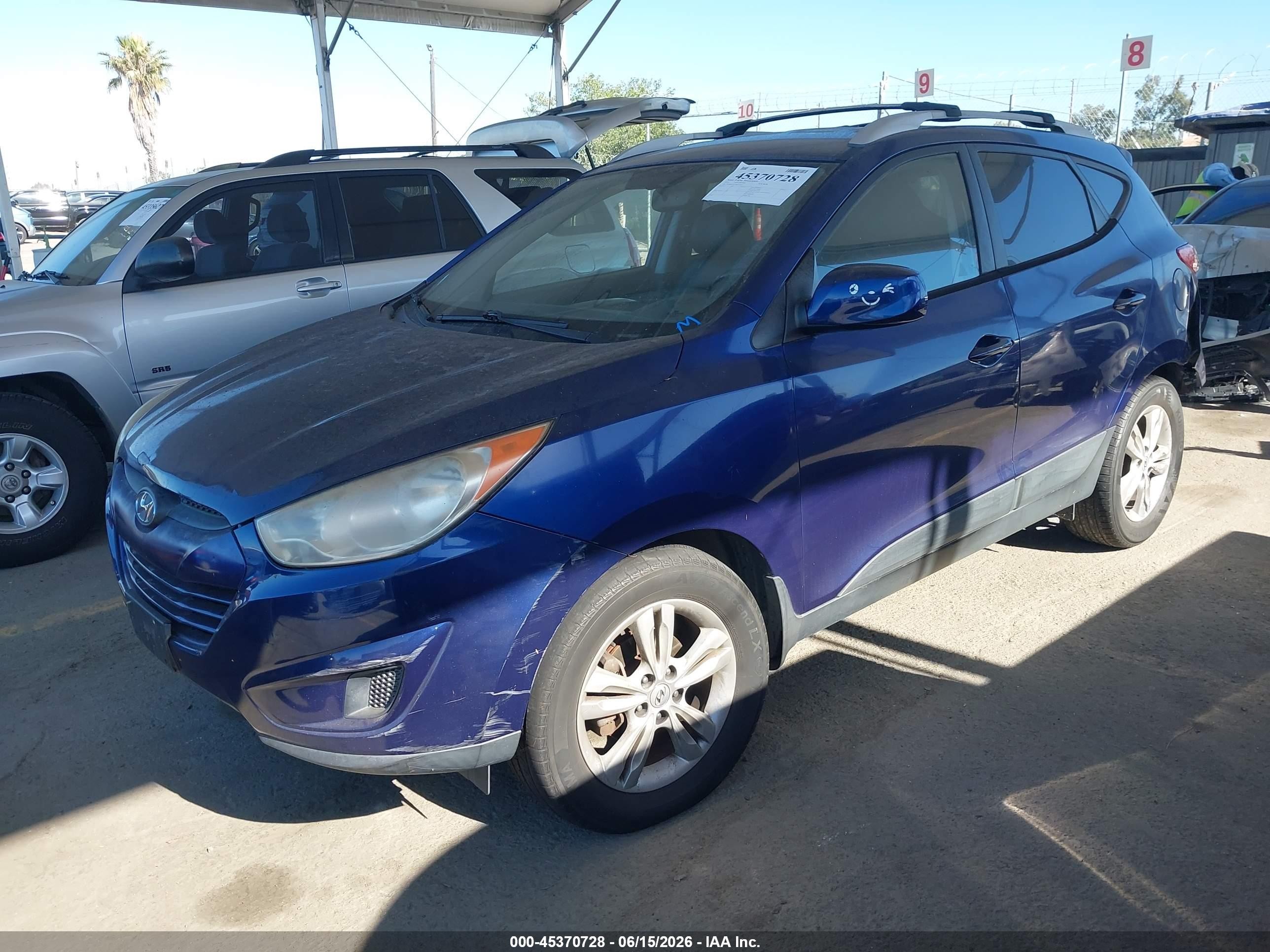 2011 Hyundai Tucson Gls Blue vin: KM8JU3AC5BU203413