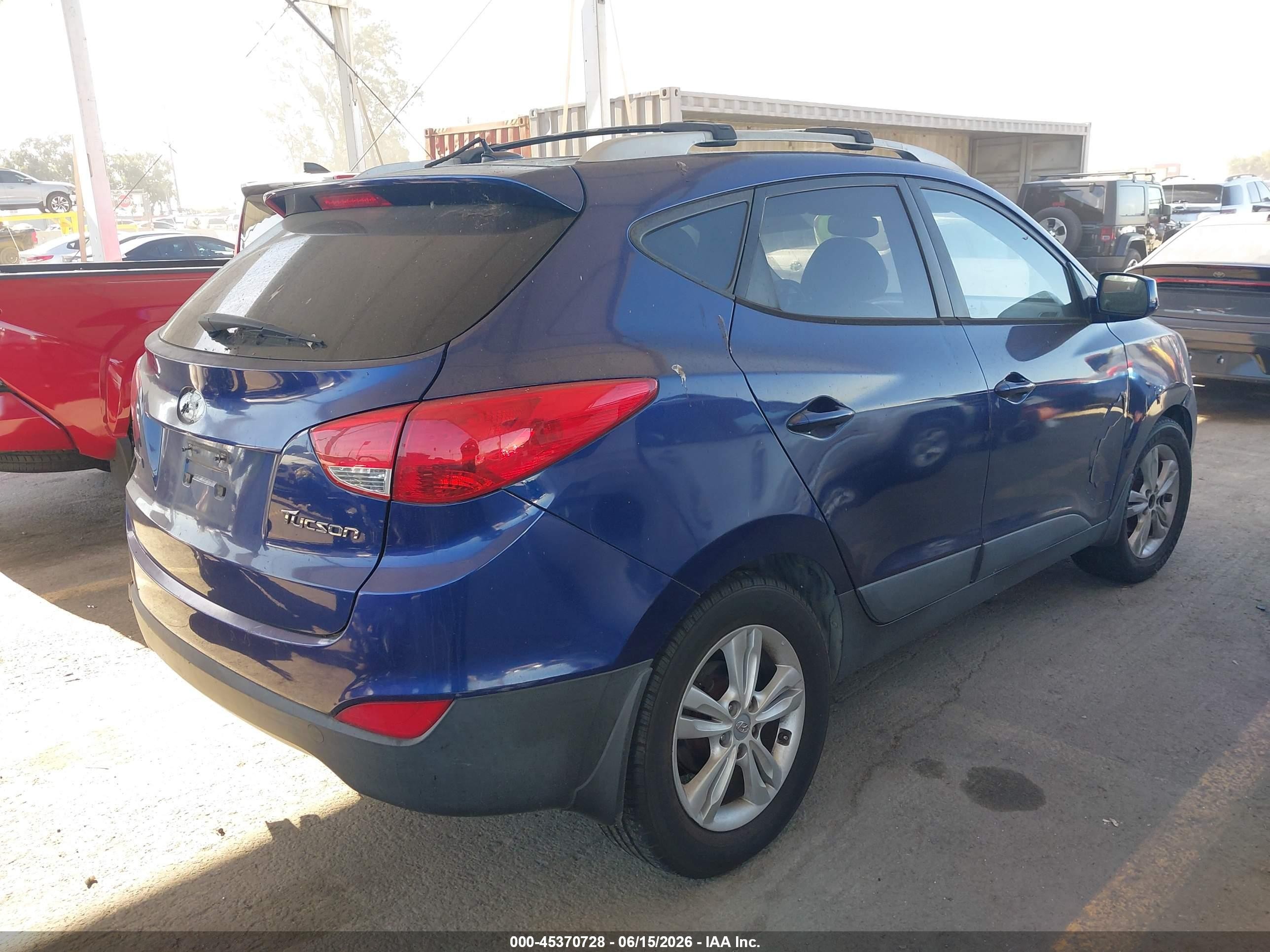 2011 Hyundai Tucson Gls Blue vin: KM8JU3AC5BU203413