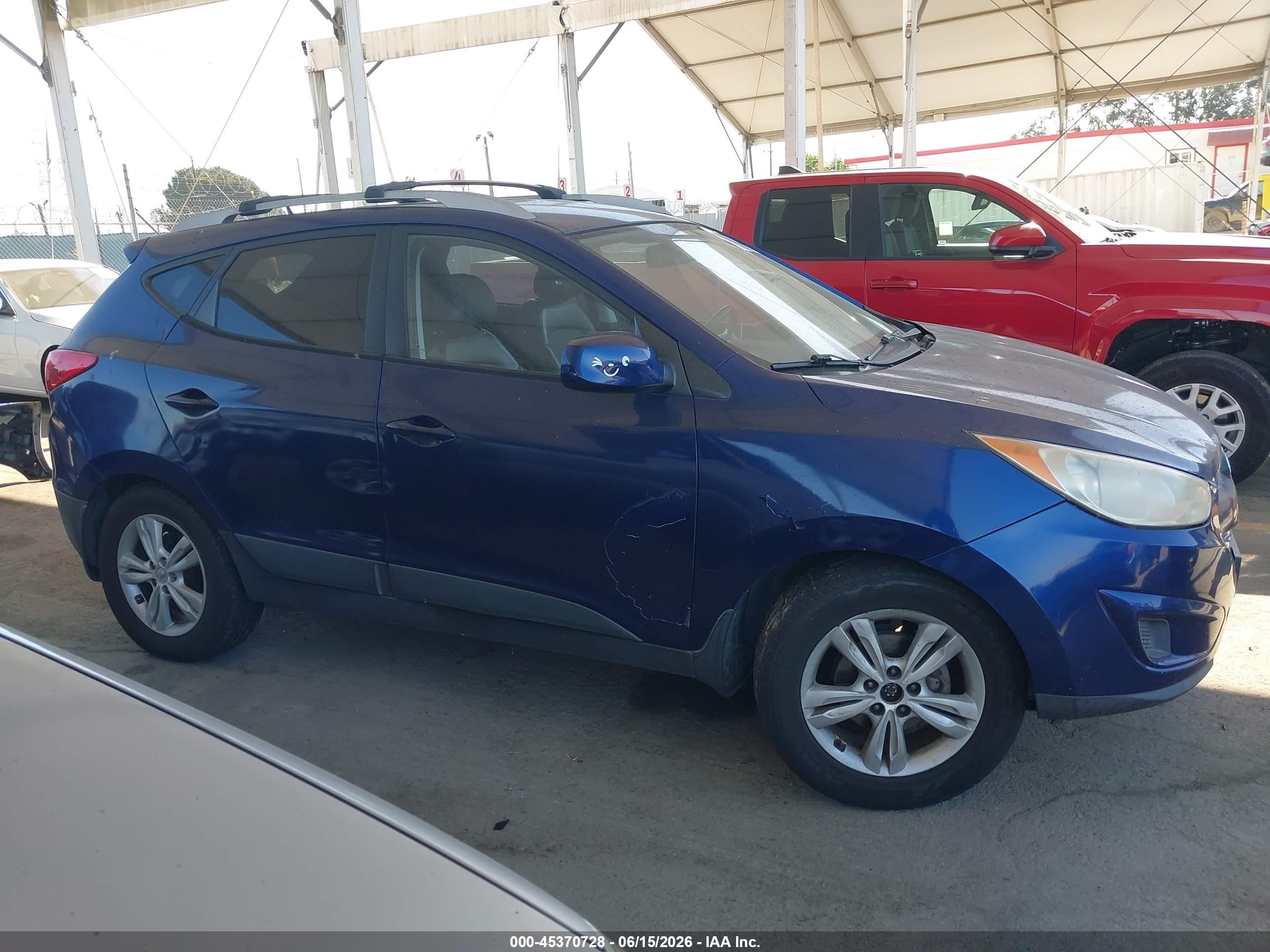 2011 Hyundai Tucson Gls Blue vin: KM8JU3AC5BU203413