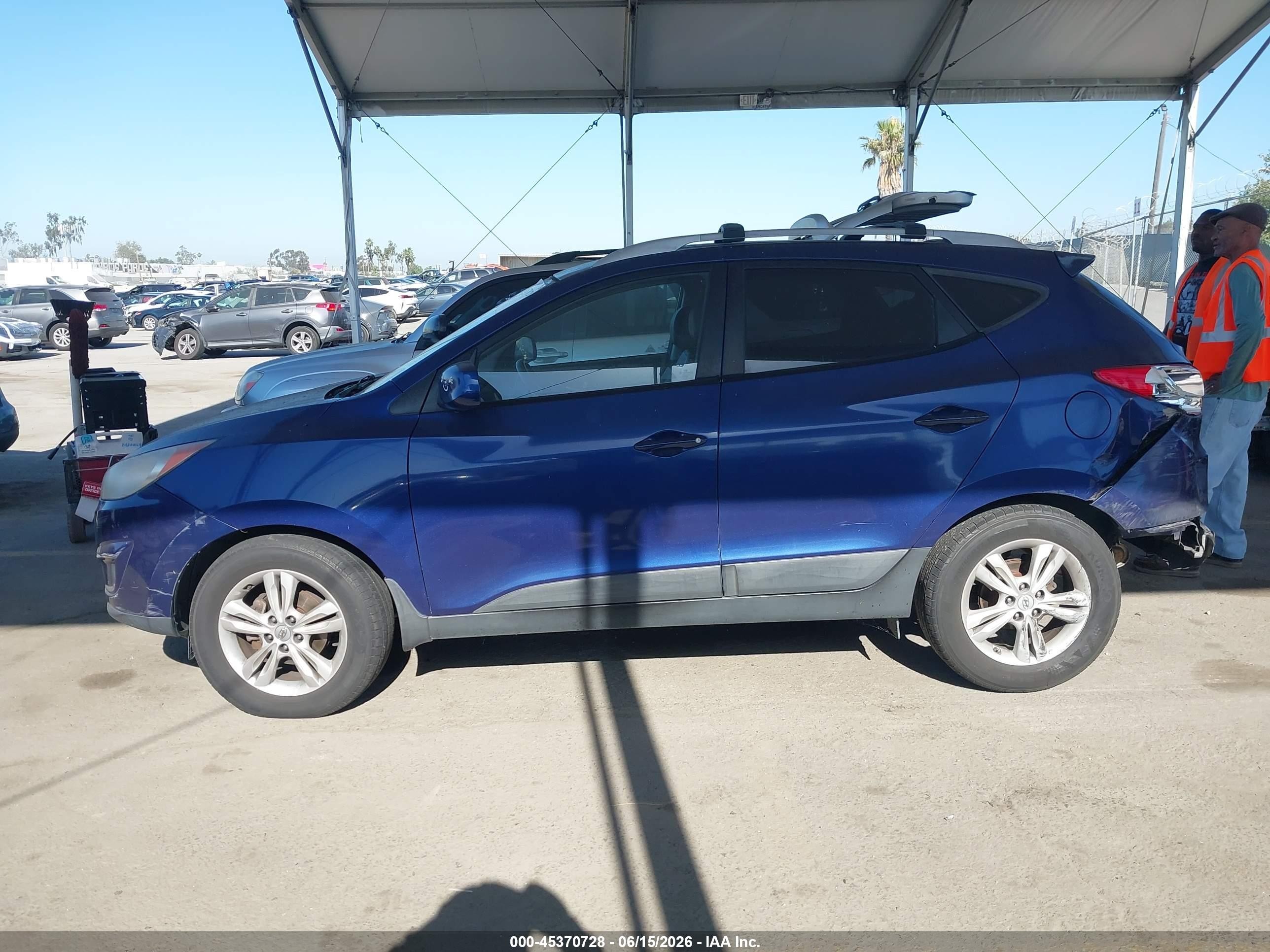 2011 Hyundai Tucson Gls Blue vin: KM8JU3AC5BU203413