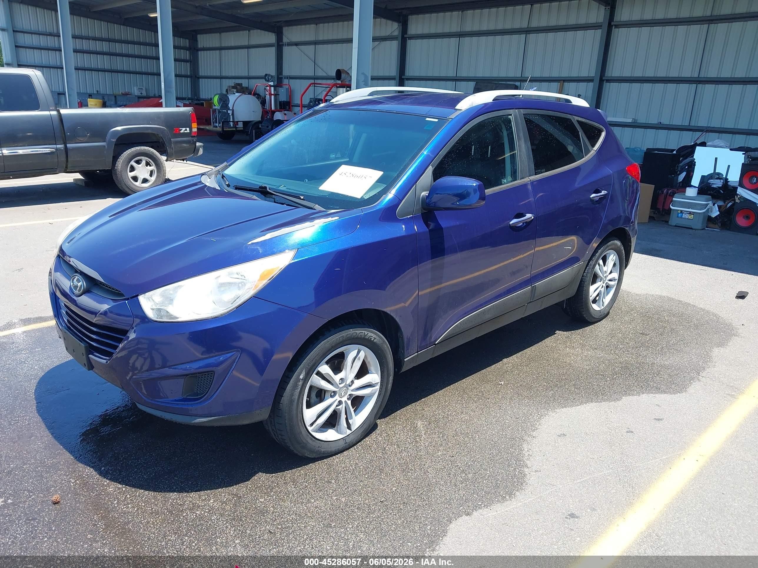 2011 Hyundai Tucson Gls Blue vin: KM8JU3AC5BU284803