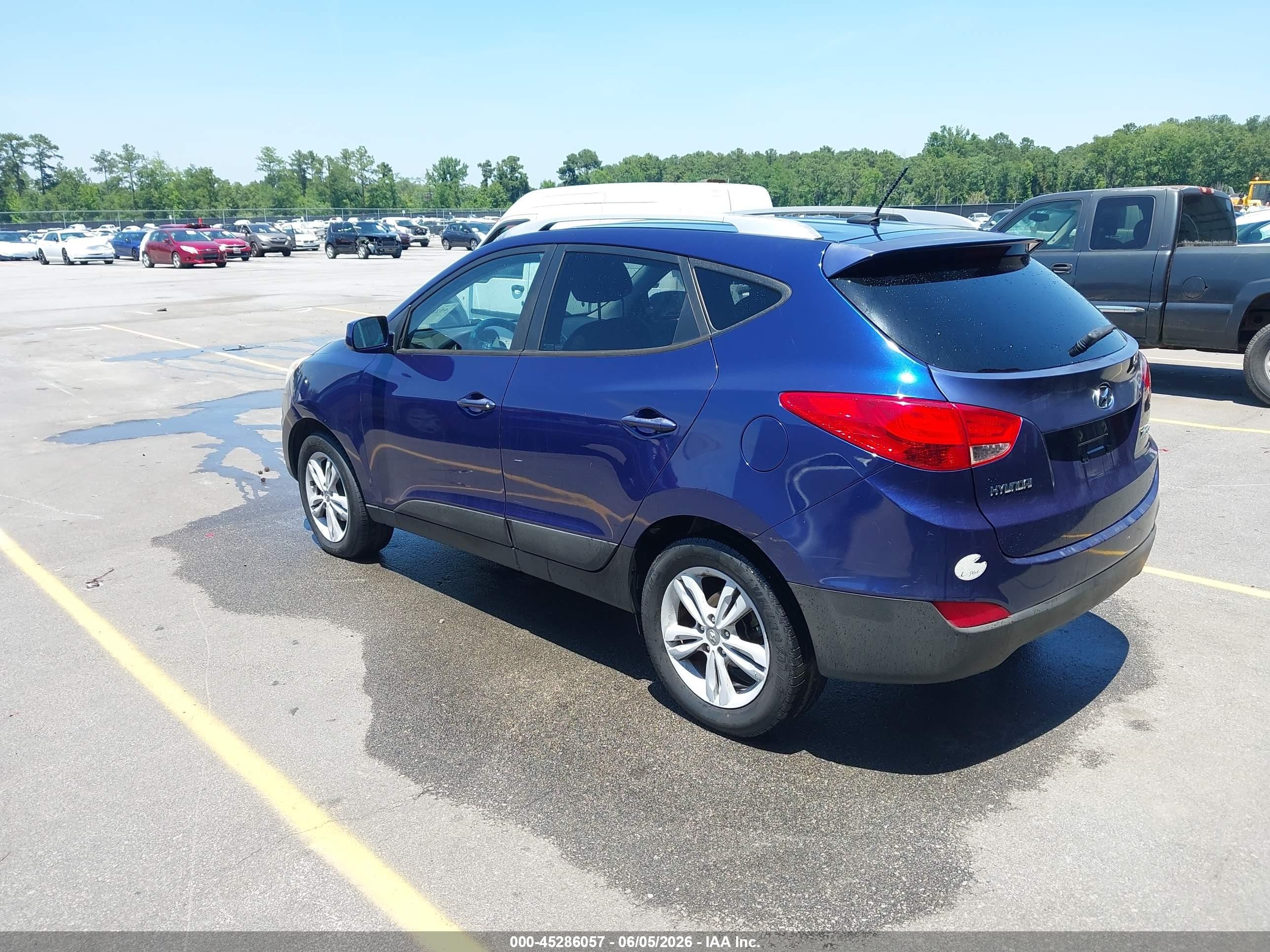 2011 Hyundai Tucson Gls Blue vin: KM8JU3AC5BU284803