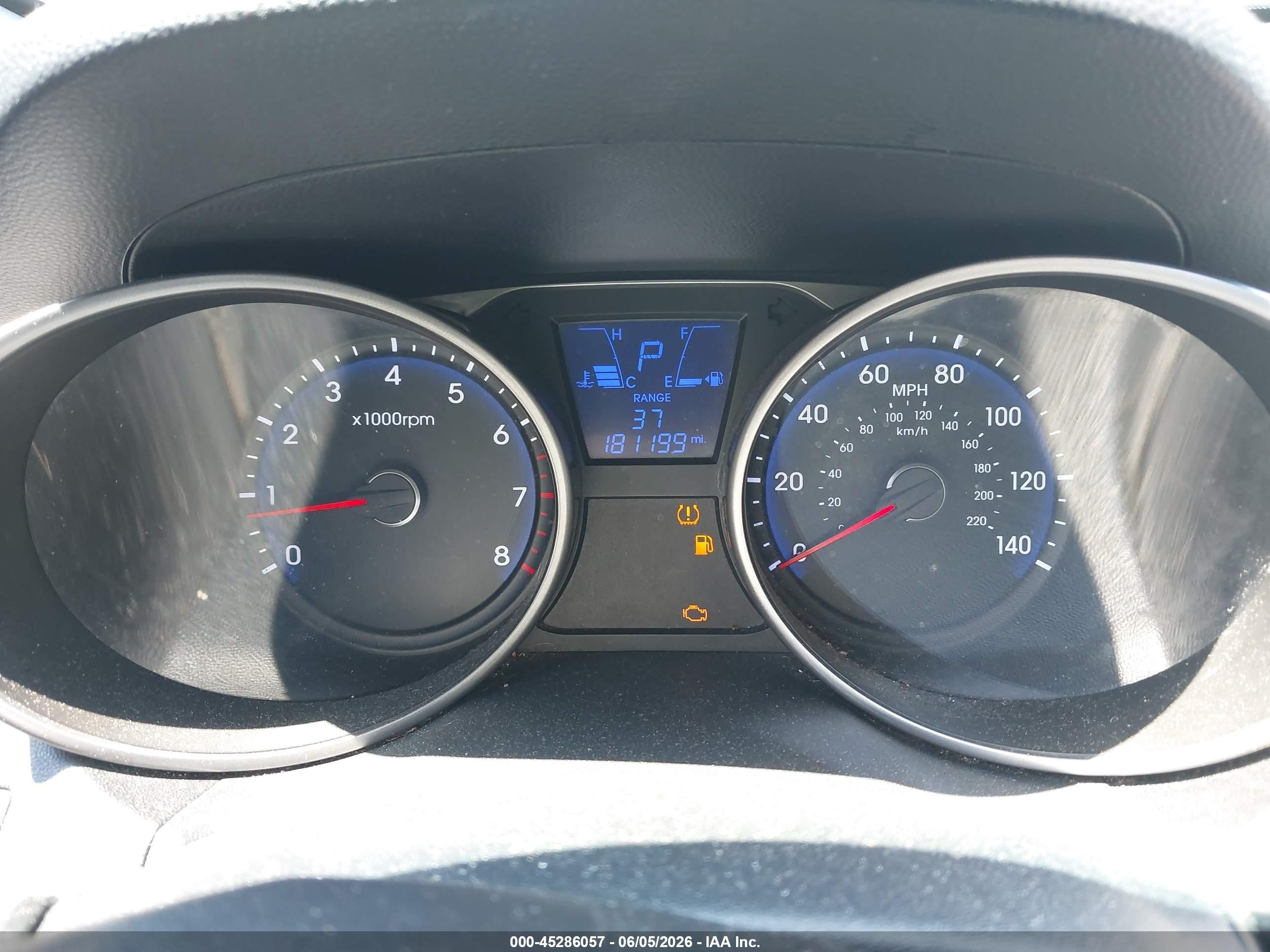 2011 Hyundai Tucson Gls Blue vin: KM8JU3AC5BU284803