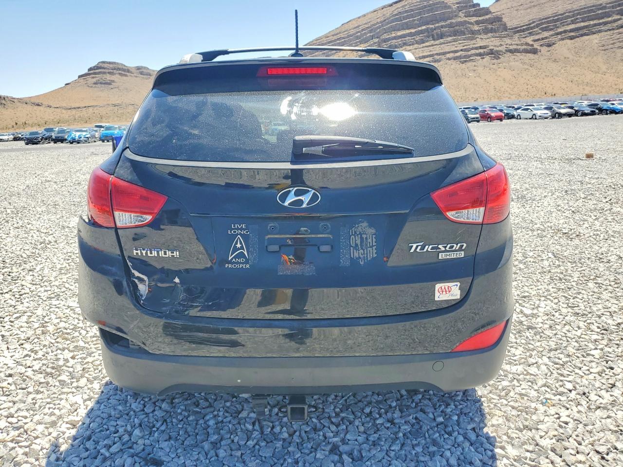 2011 Hyundai Tucson Limited Black vin: KM8JU3AC5BU292402