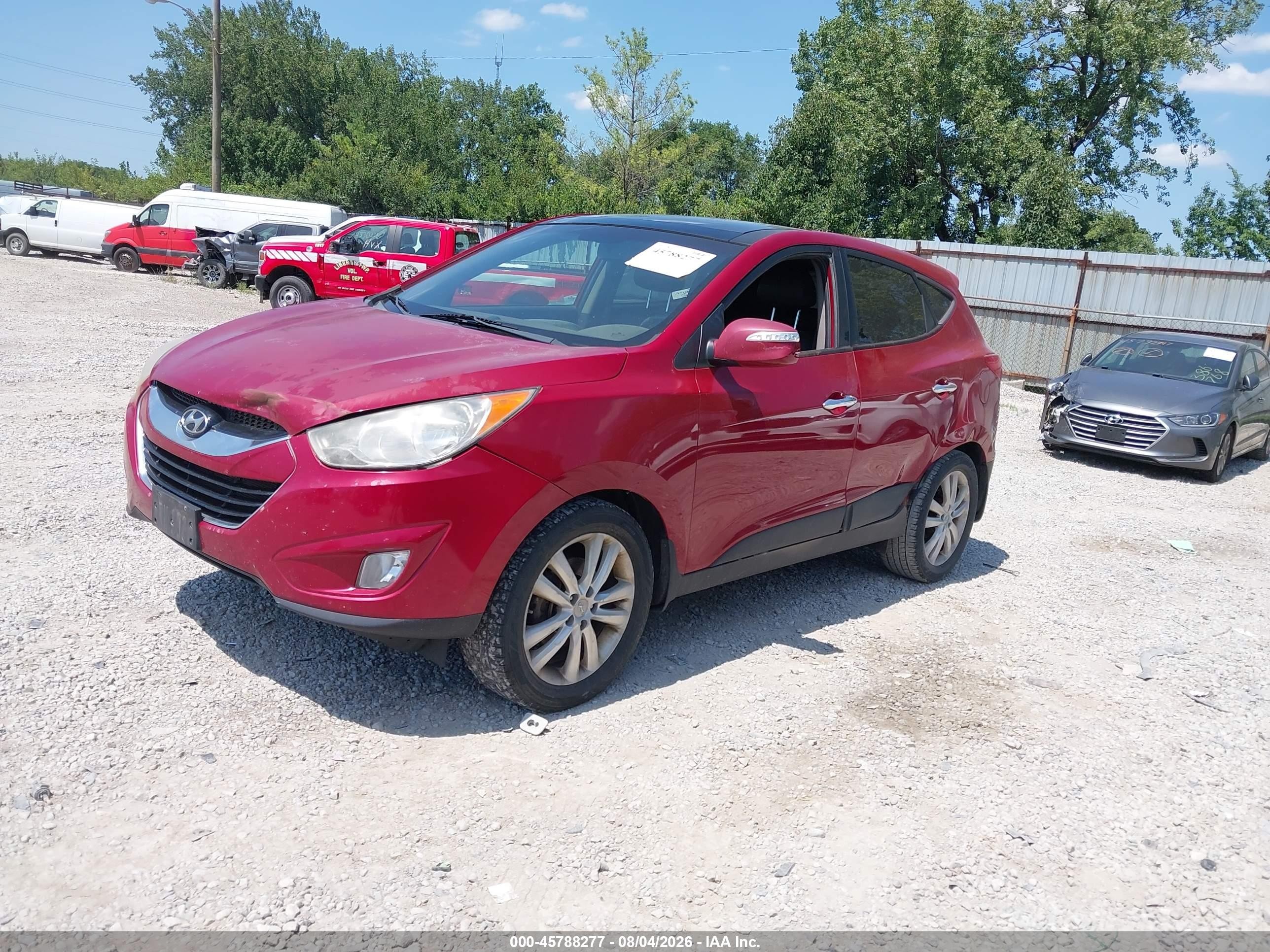 2012 Hyundai Tucson Limited Red vin: KM8JU3AC5CU372705