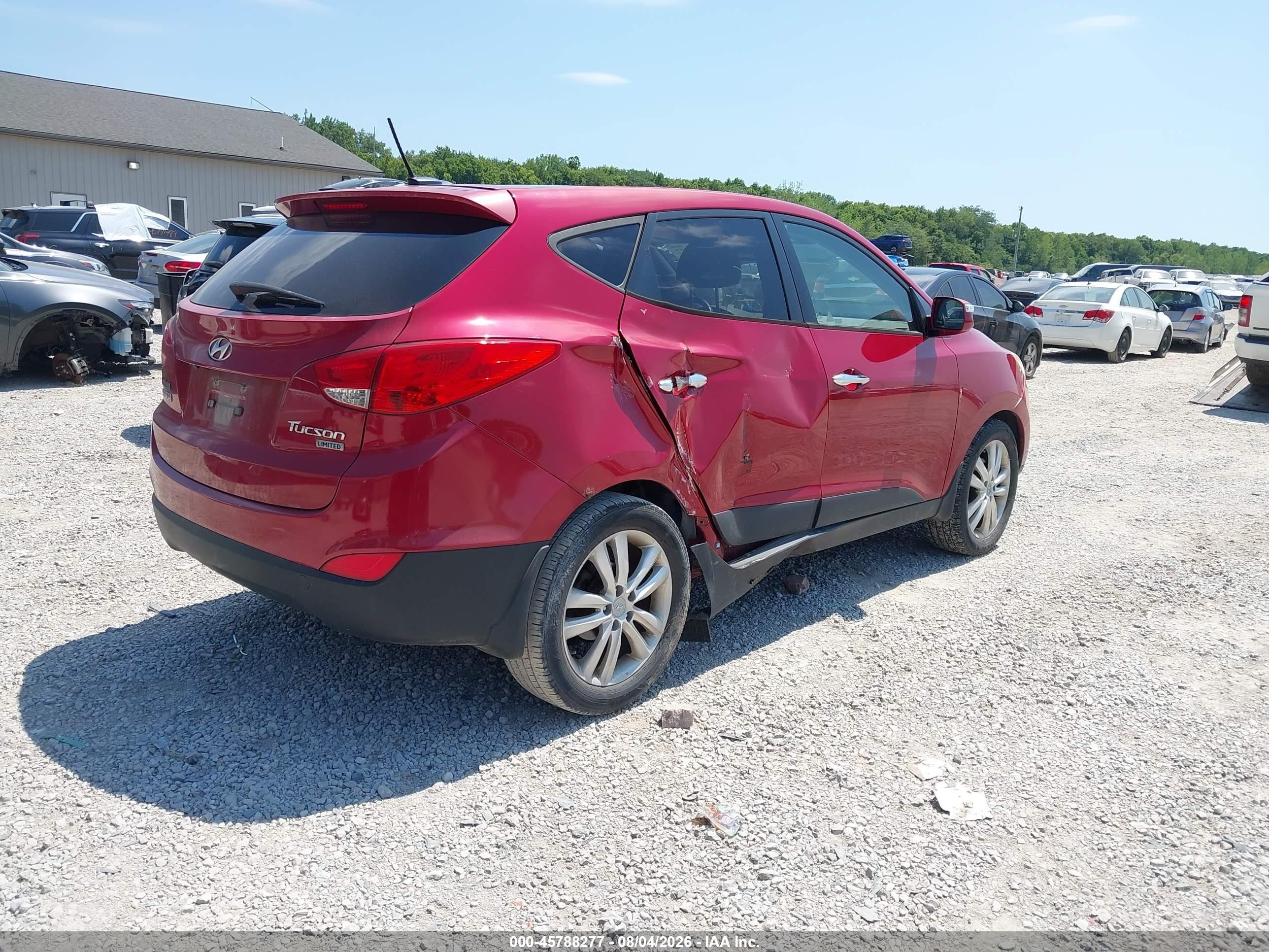 2012 Hyundai Tucson Limited Red vin: KM8JU3AC5CU372705