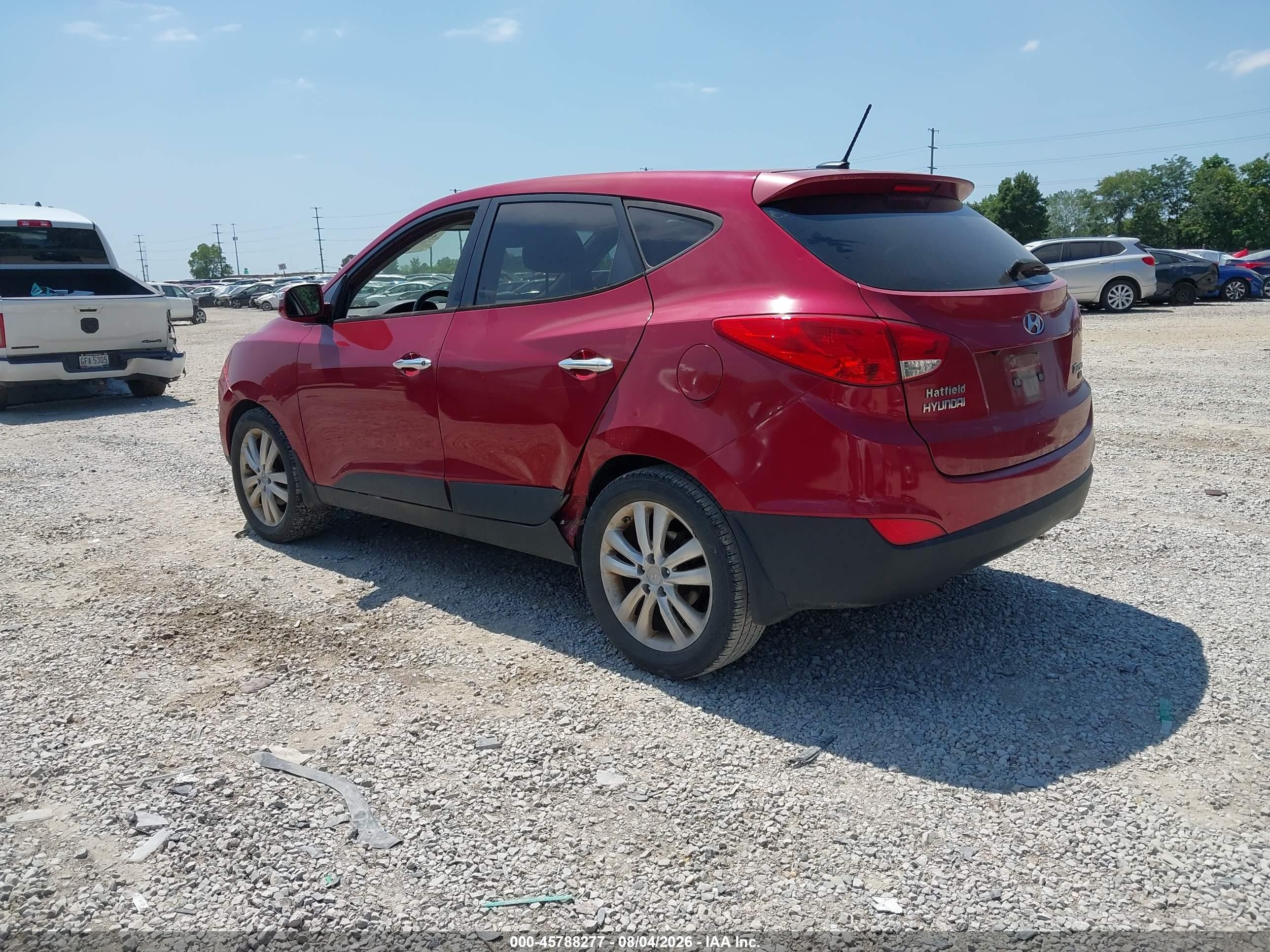 2012 Hyundai Tucson Limited Red vin: KM8JU3AC5CU372705
