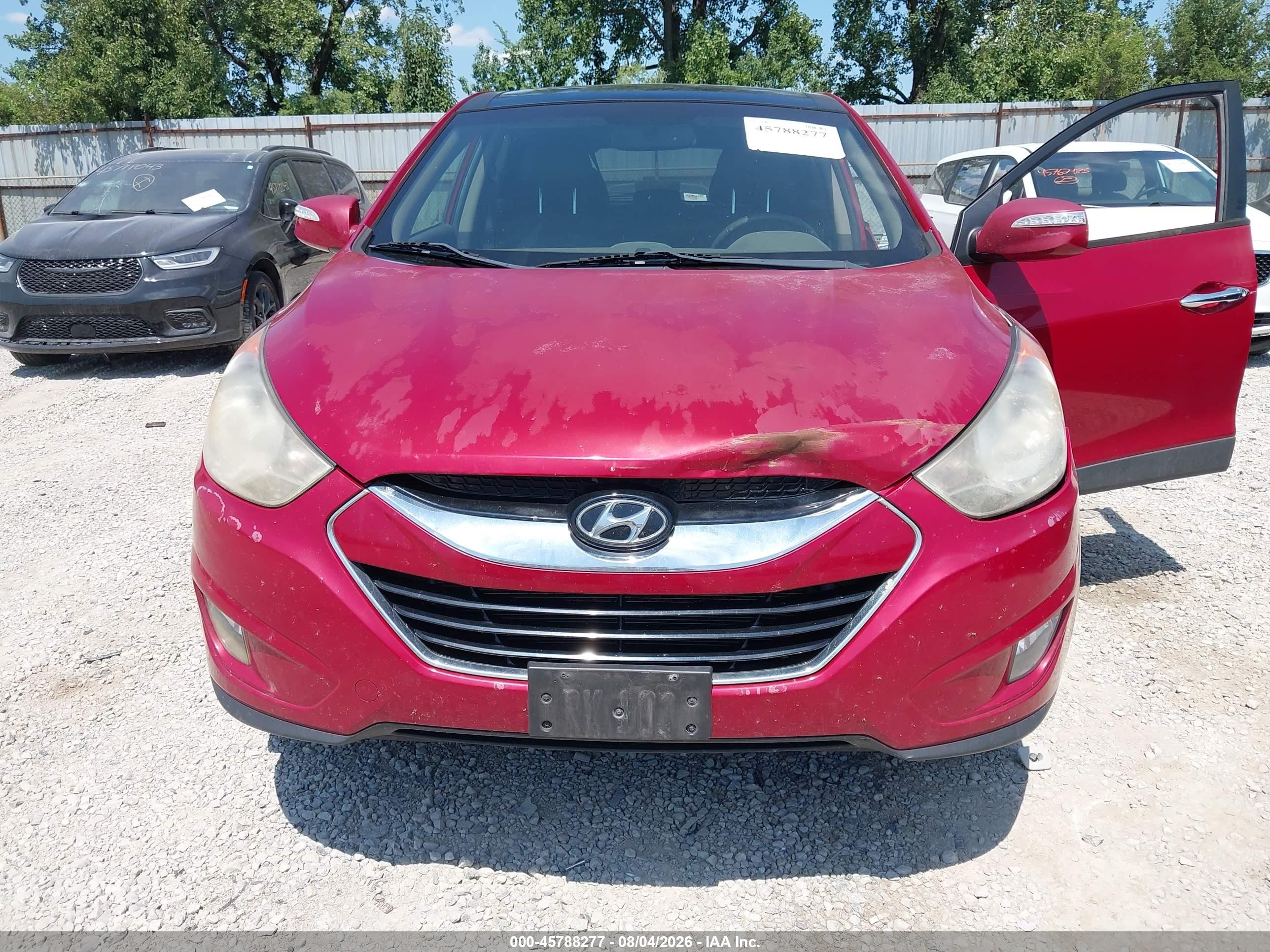 2012 Hyundai Tucson Limited Red vin: KM8JU3AC5CU372705