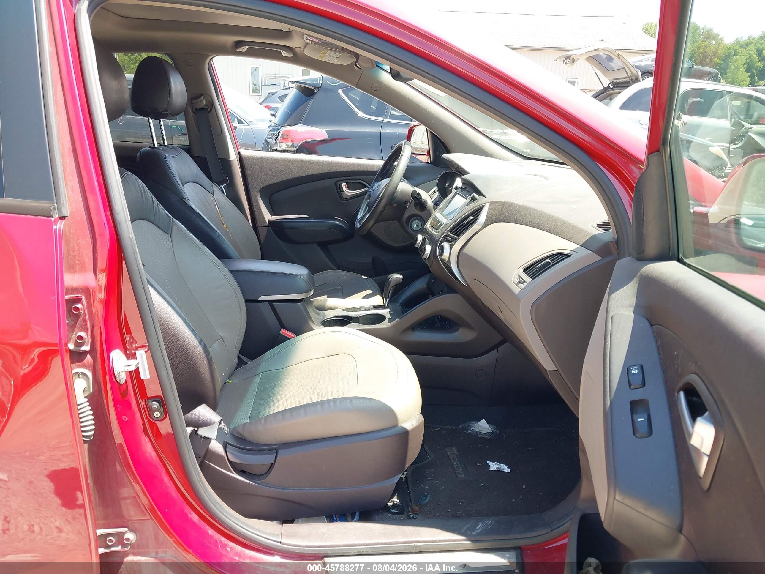 2012 Hyundai Tucson Limited Red vin: KM8JU3AC5CU372705