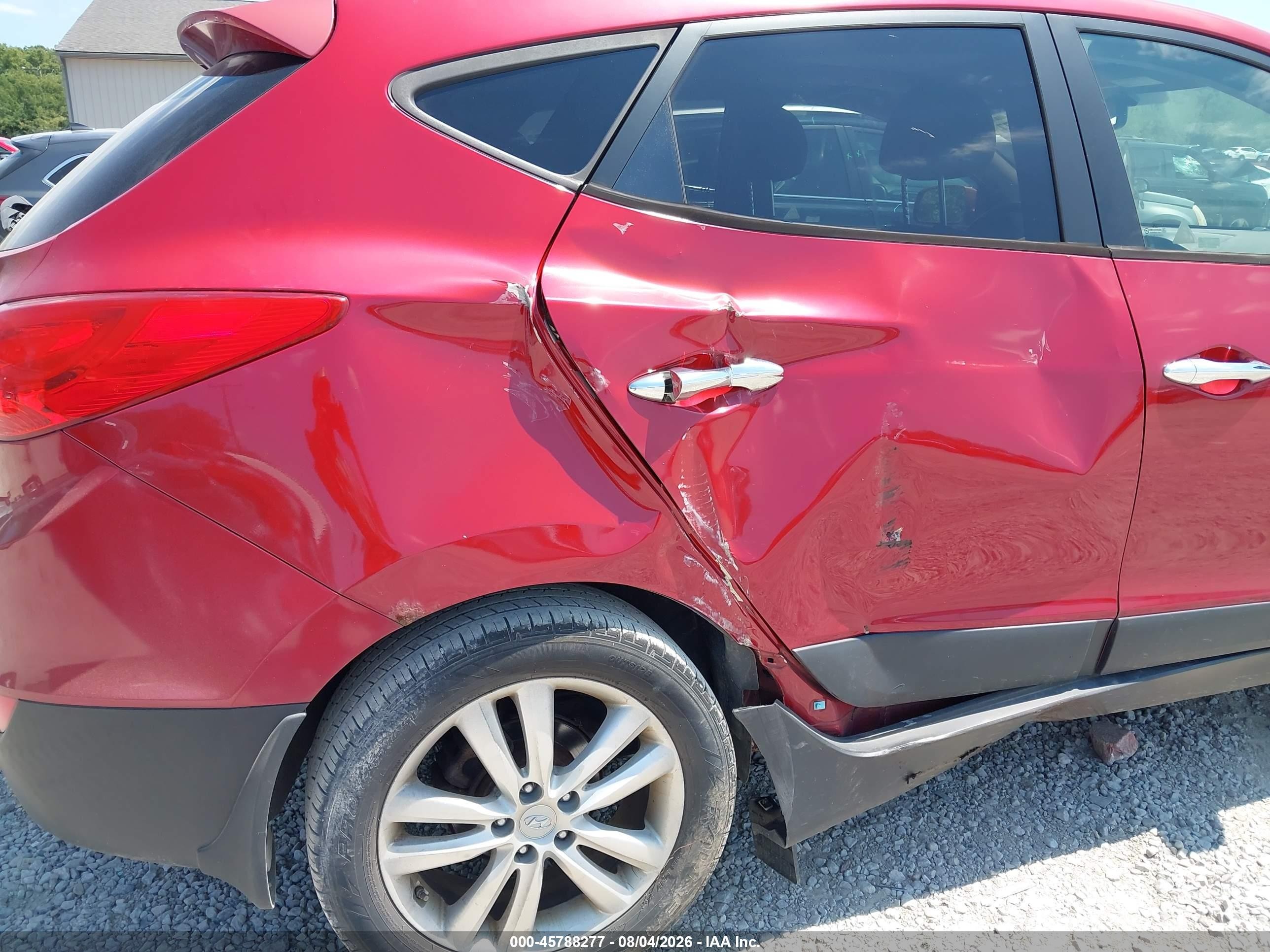 2012 Hyundai Tucson Limited Red vin: KM8JU3AC5CU372705