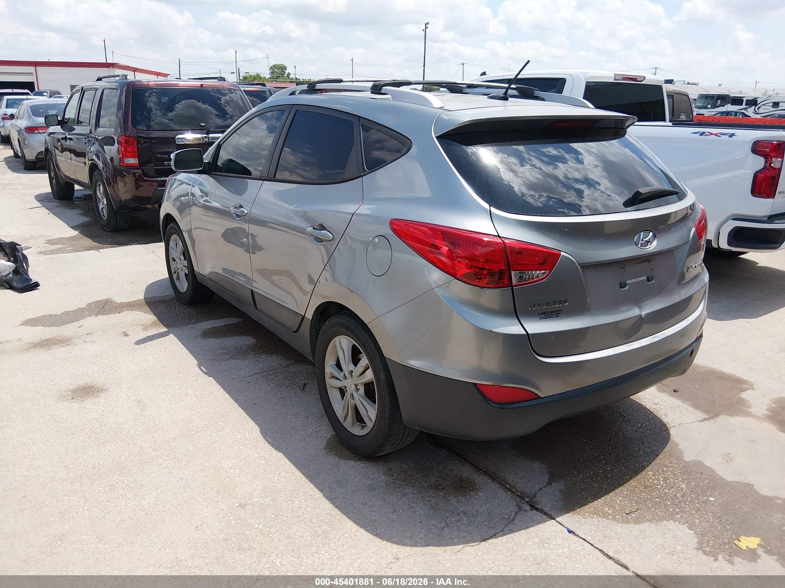 2012 Hyundai Tucson Gls Silver vin: KM8JU3AC5CU374762