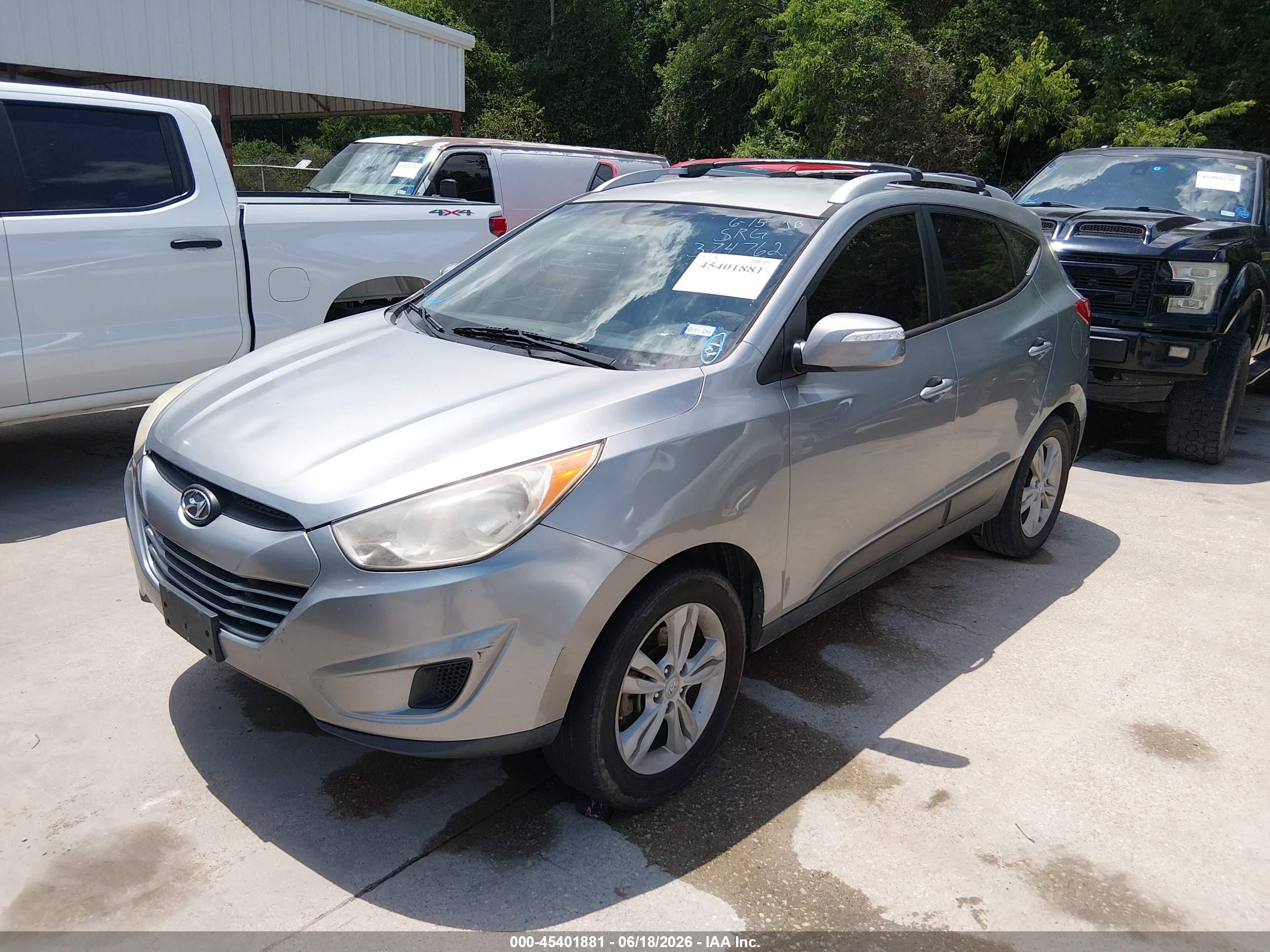 2012 Hyundai Tucson Gls Silver vin: KM8JU3AC5CU374762