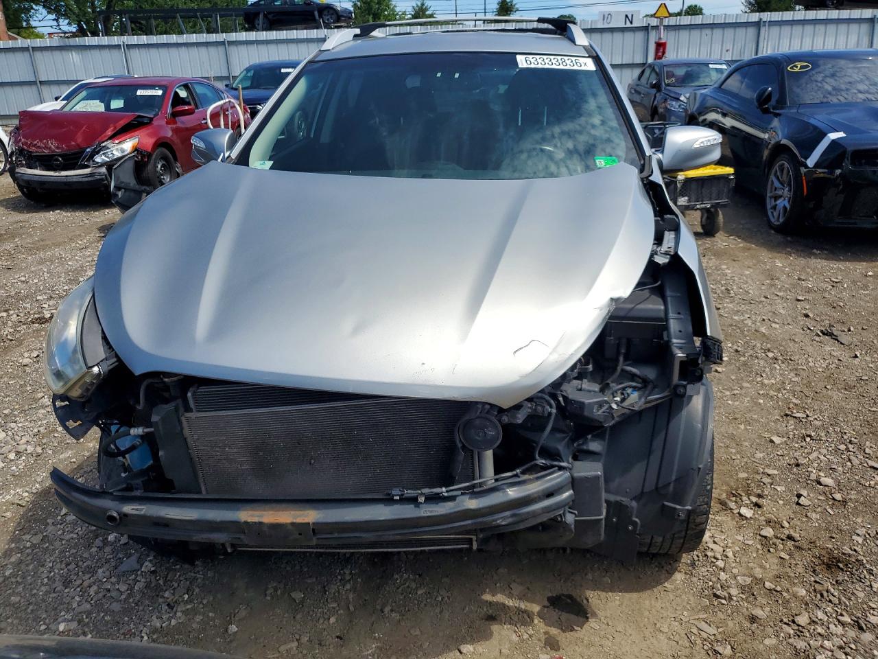 2012 Hyundai Tucson Gls Silver vin: KM8JU3AC5CU408182
