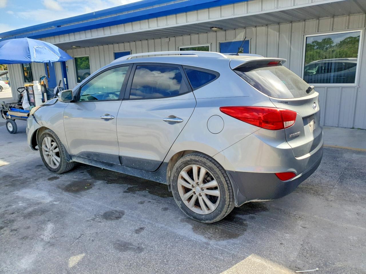 2012 Hyundai Tucson Limited Silver vin: KM8JU3AC5CU487627