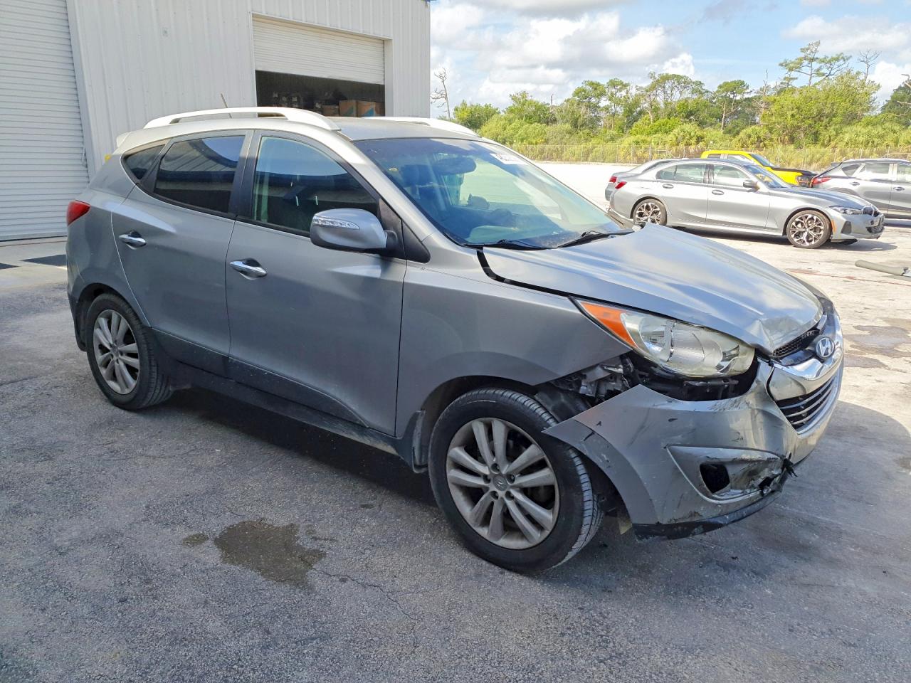 2012 Hyundai Tucson Limited Silver vin: KM8JU3AC5CU487627