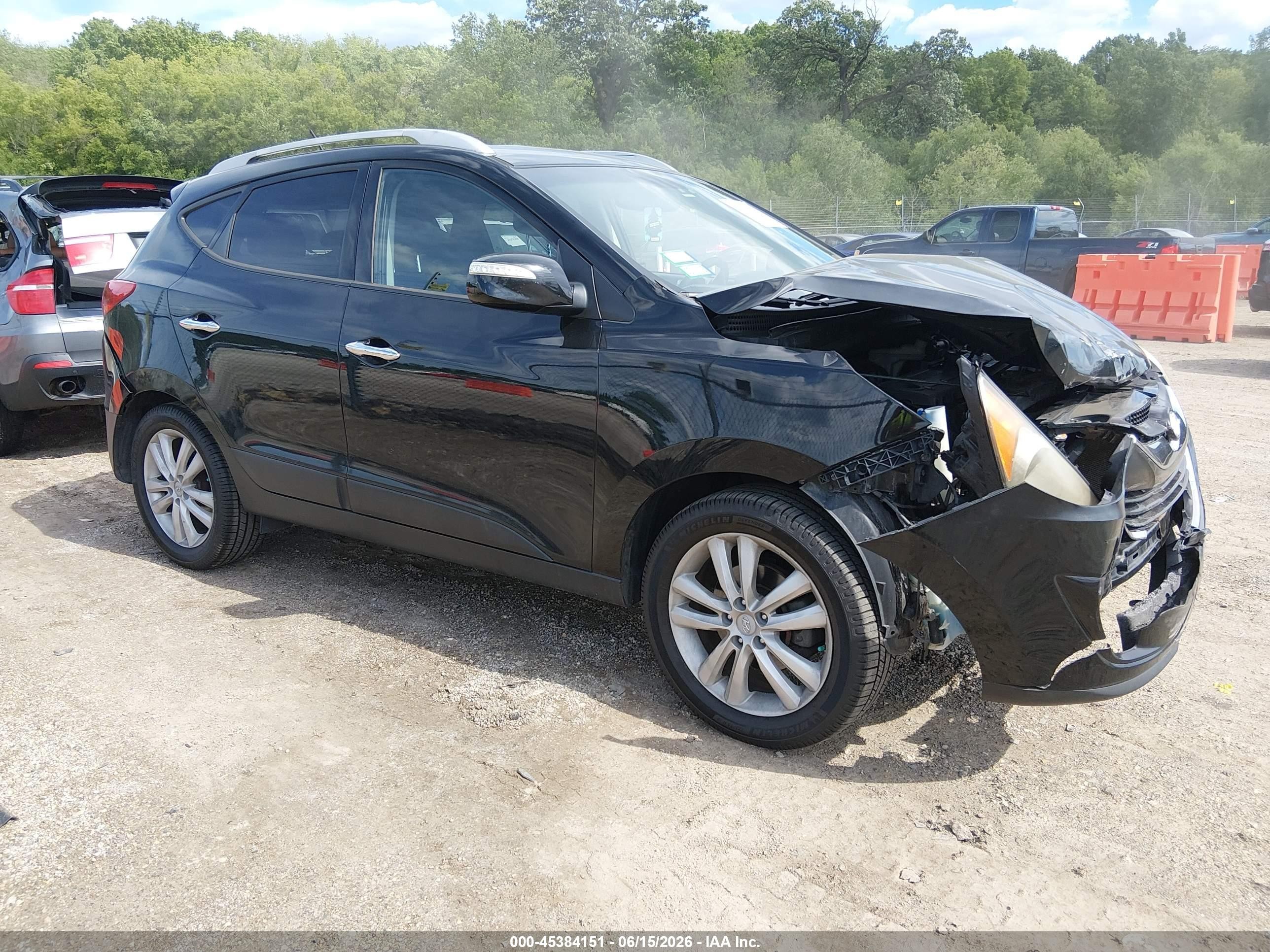2012 Hyundai Tucson Limited Black vin: KM8JU3AC5CU487918