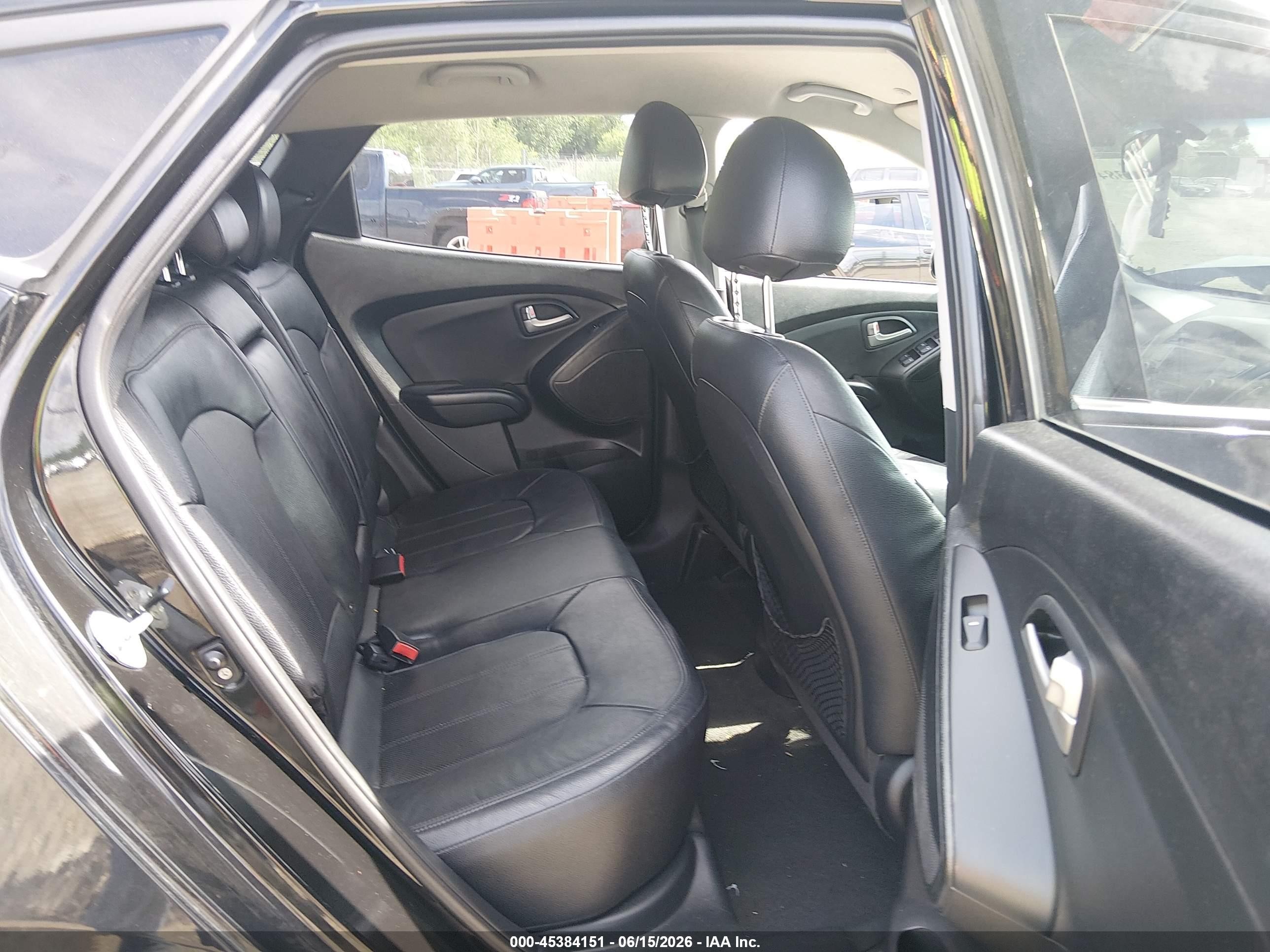 2012 Hyundai Tucson Limited Black vin: KM8JU3AC5CU487918