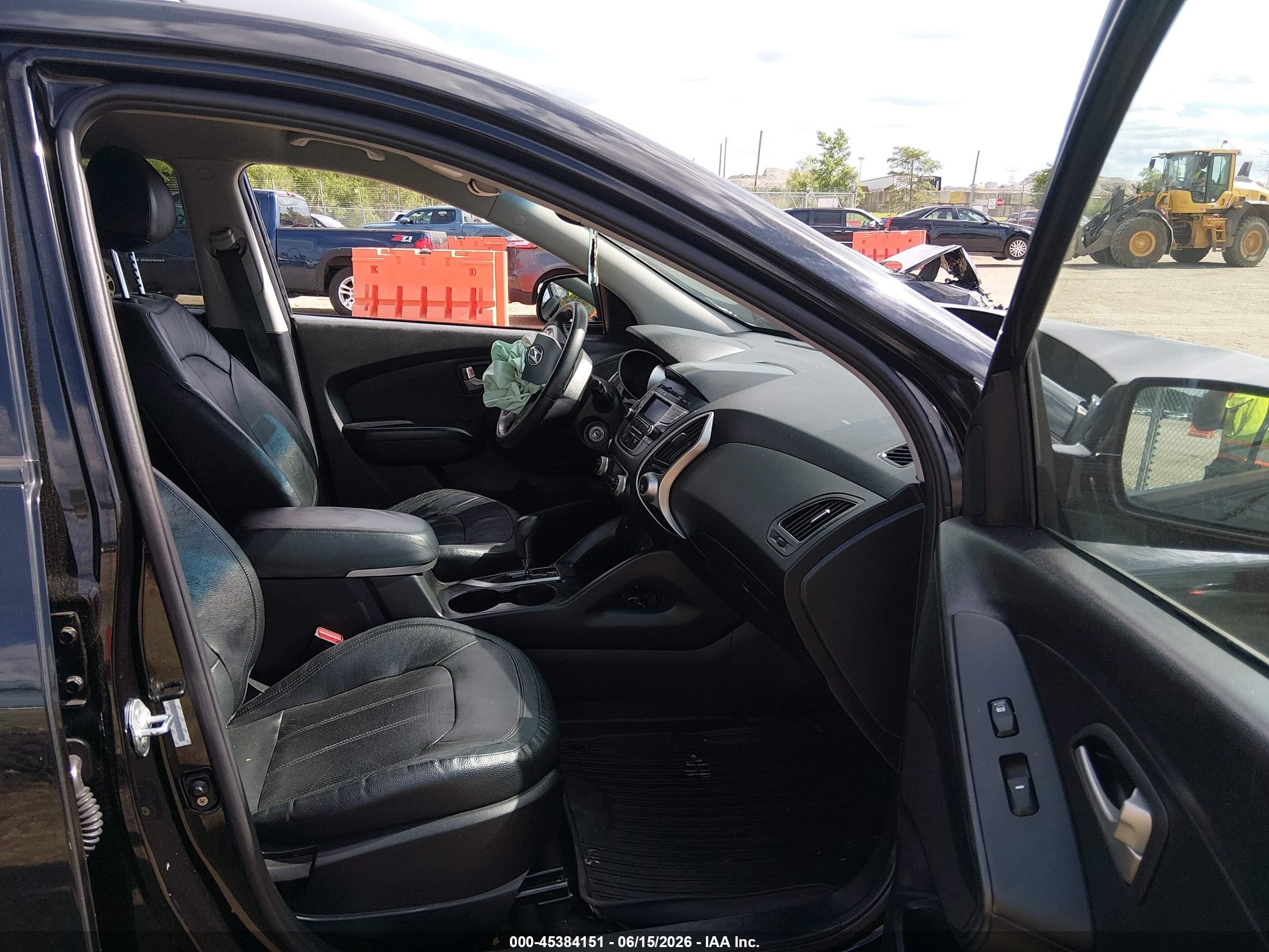 2012 Hyundai Tucson Limited Black vin: KM8JU3AC5CU487918
