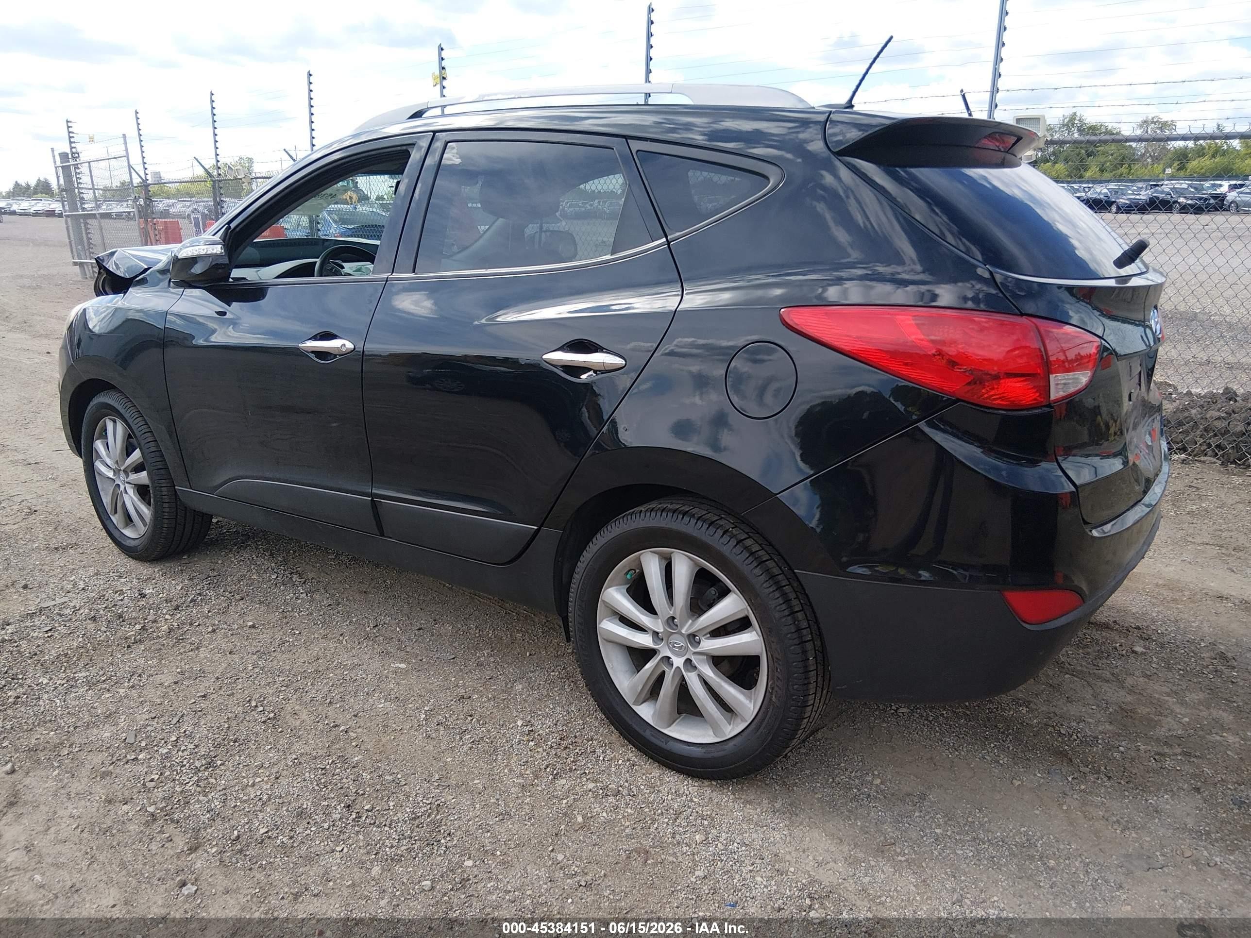 2012 Hyundai Tucson Limited Black vin: KM8JU3AC5CU487918