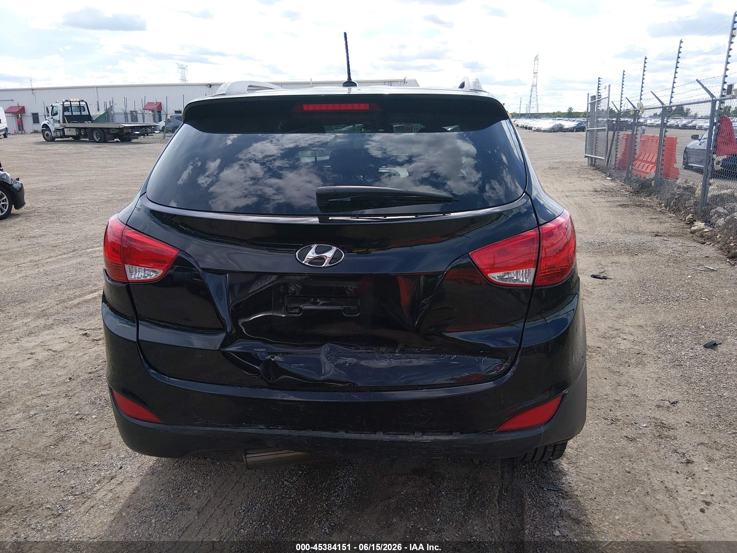 2012 Hyundai Tucson Limited Black vin: KM8JU3AC5CU487918