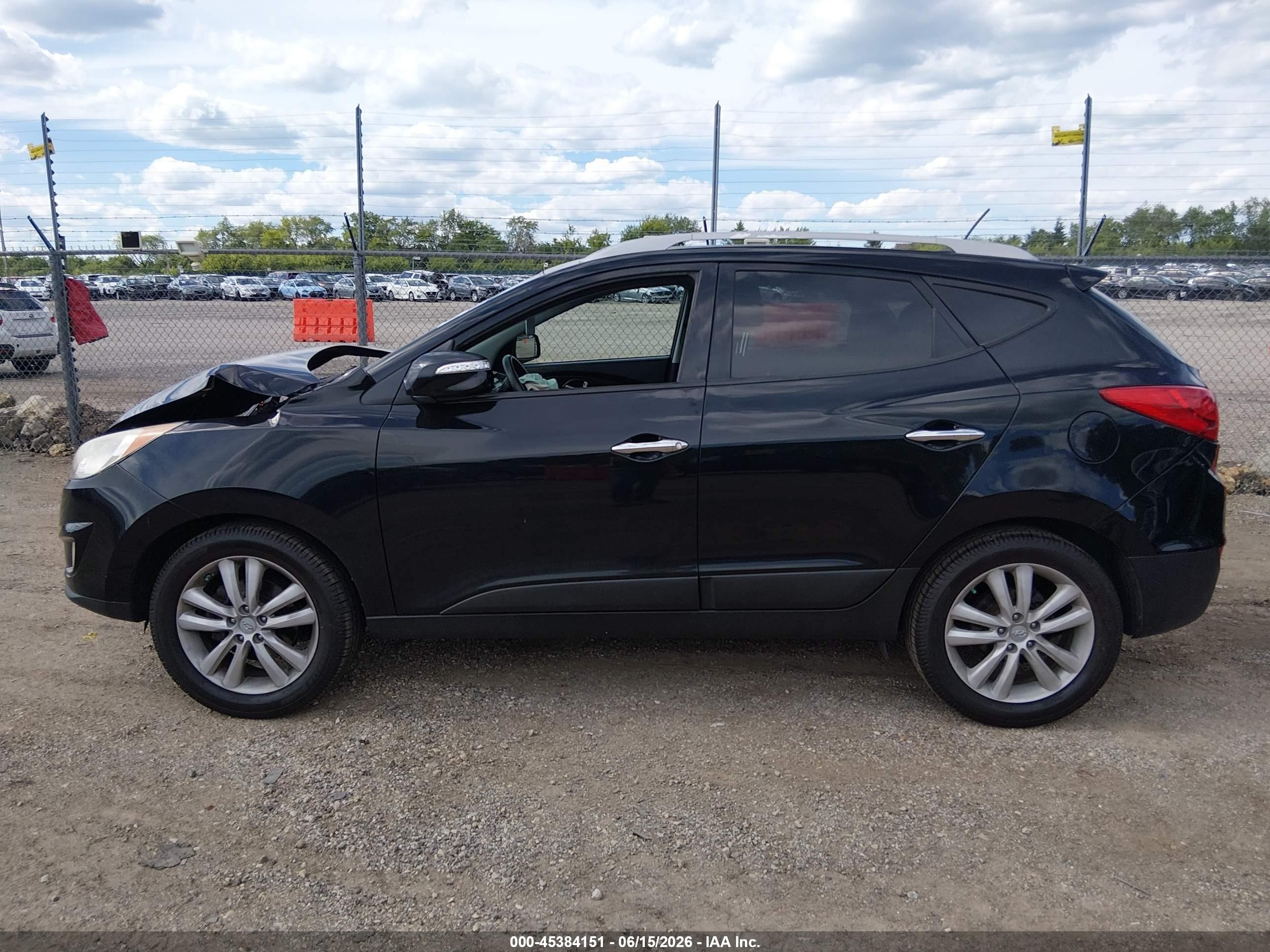 2012 Hyundai Tucson Limited Black vin: KM8JU3AC5CU487918
