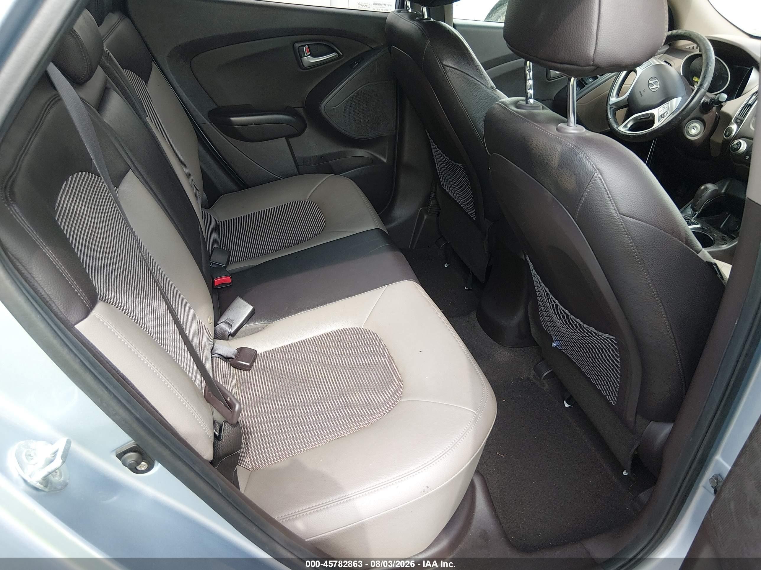 2012 Hyundai Tucson Gls Light Blue vin: KM8JU3AC5CU497610