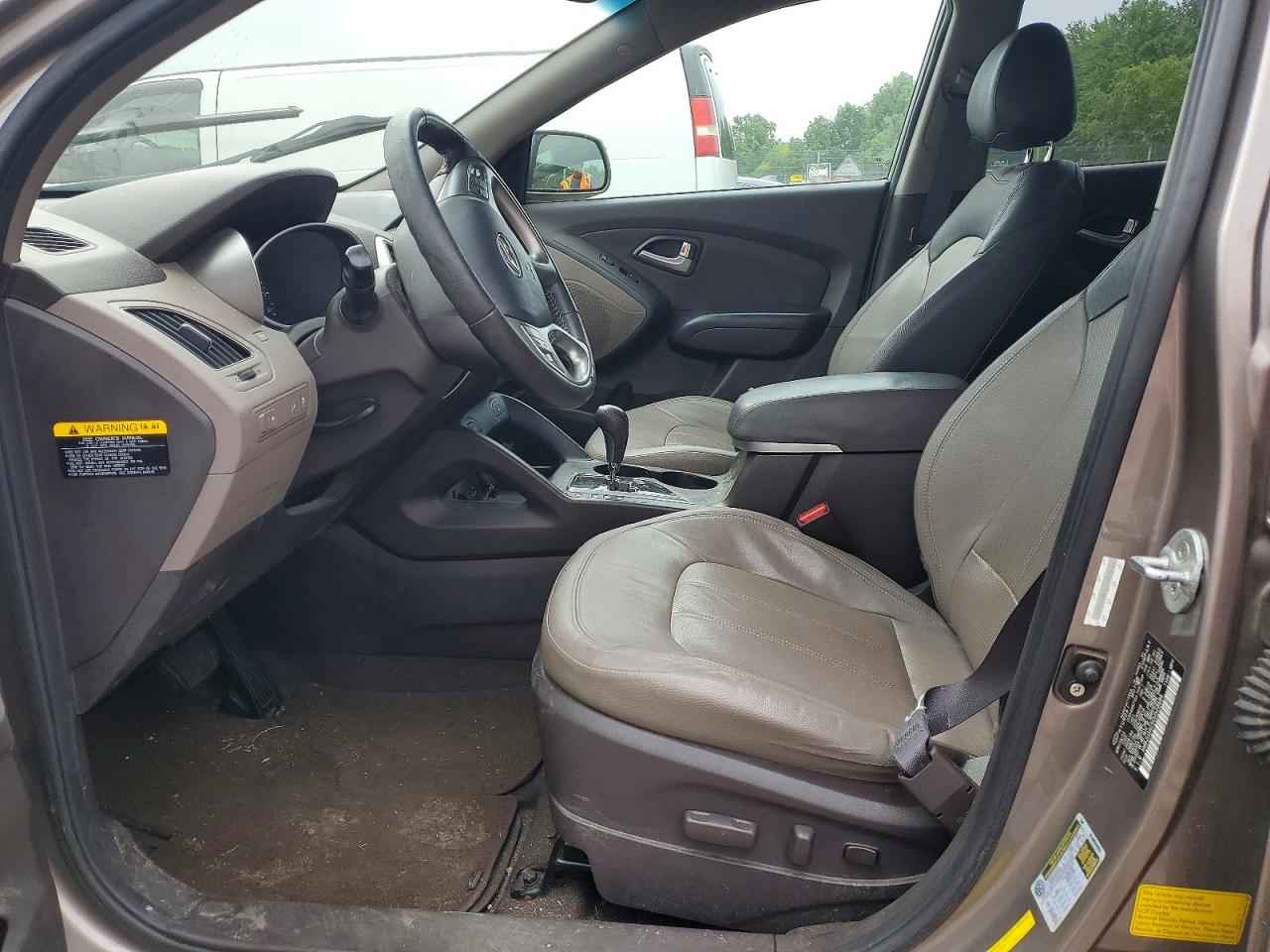 2012 Hyundai Tucson Limited Tan vin: KM8JU3AC5CU523686