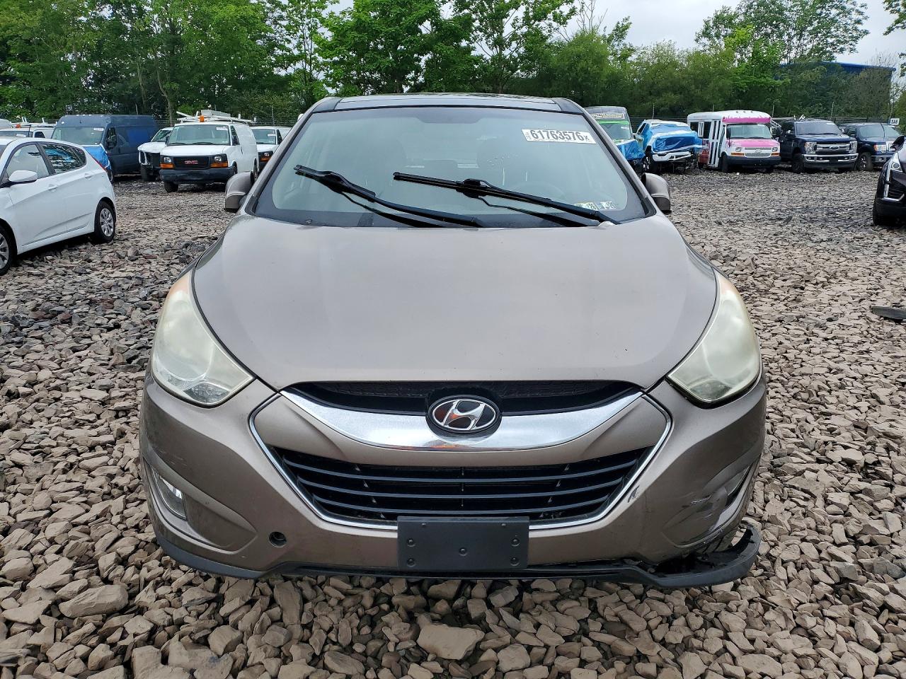 2012 Hyundai Tucson Limited Tan vin: KM8JU3AC5CU523686