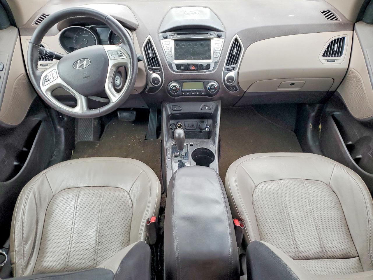 2012 Hyundai Tucson Limited Tan vin: KM8JU3AC5CU523686