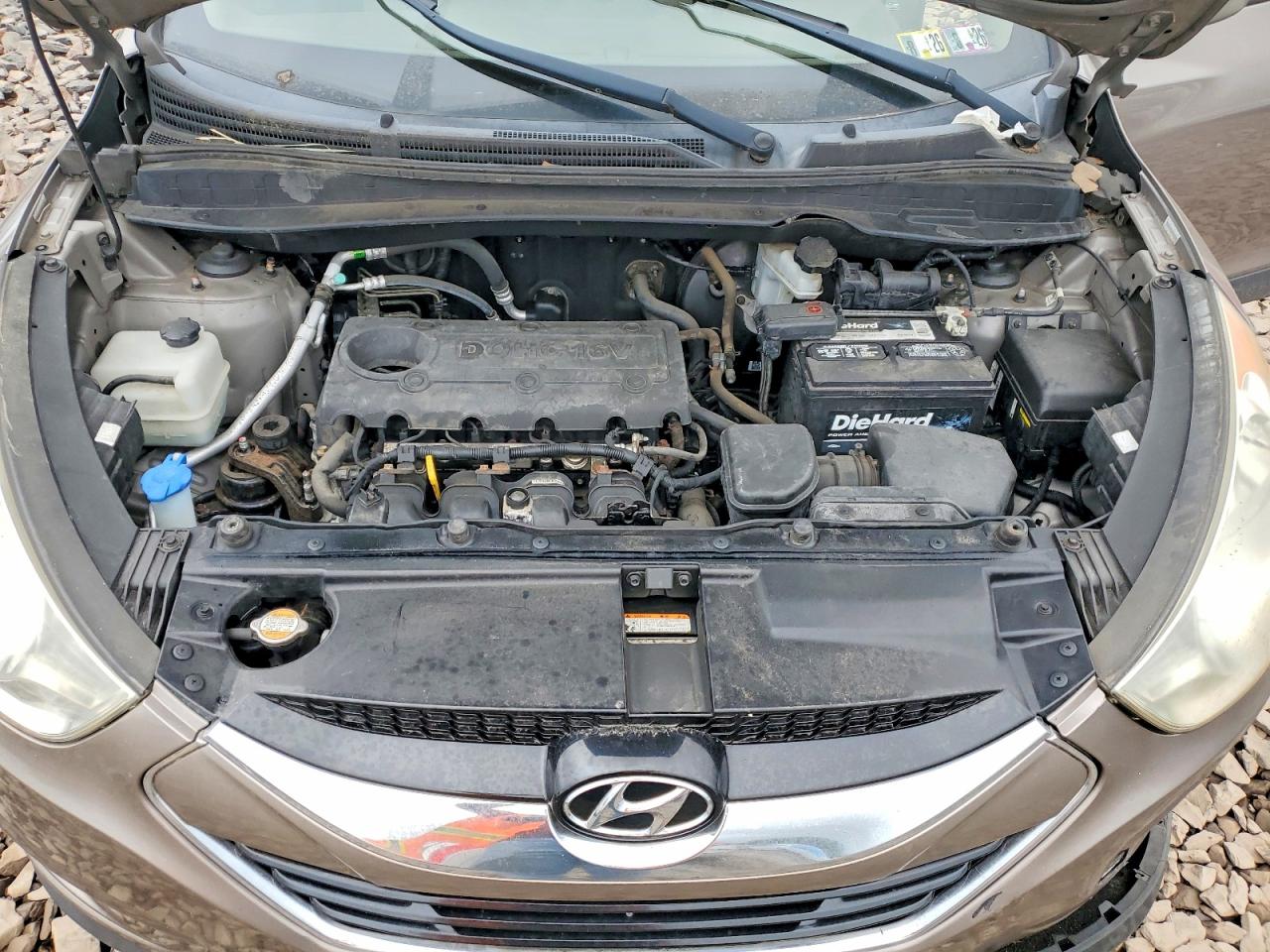 2012 Hyundai Tucson Limited Tan vin: KM8JU3AC5CU523686